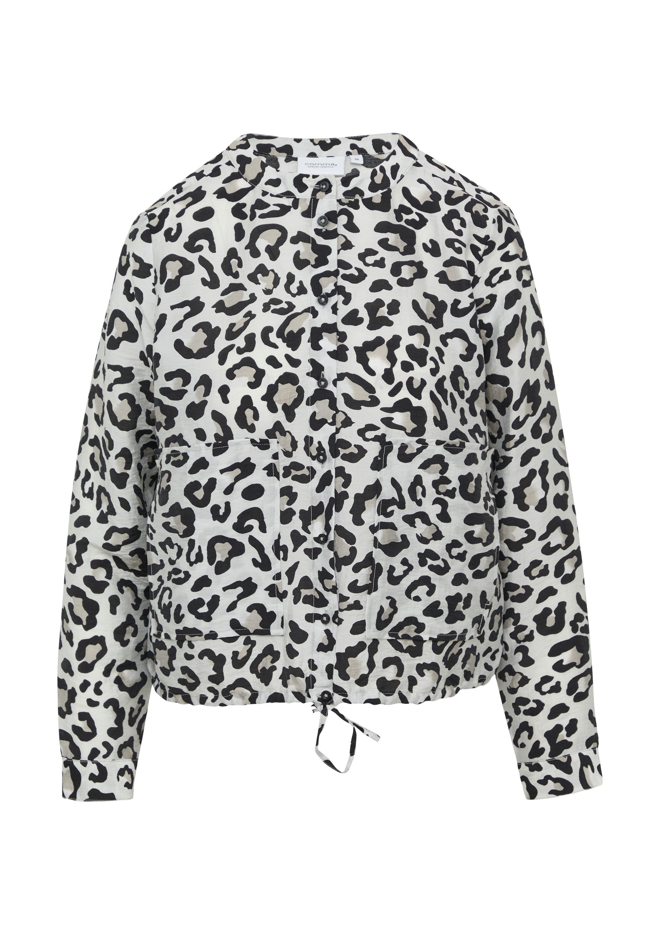 comma Langarmbluse Bluse Strukturierte Bluse mit günstig online kaufen