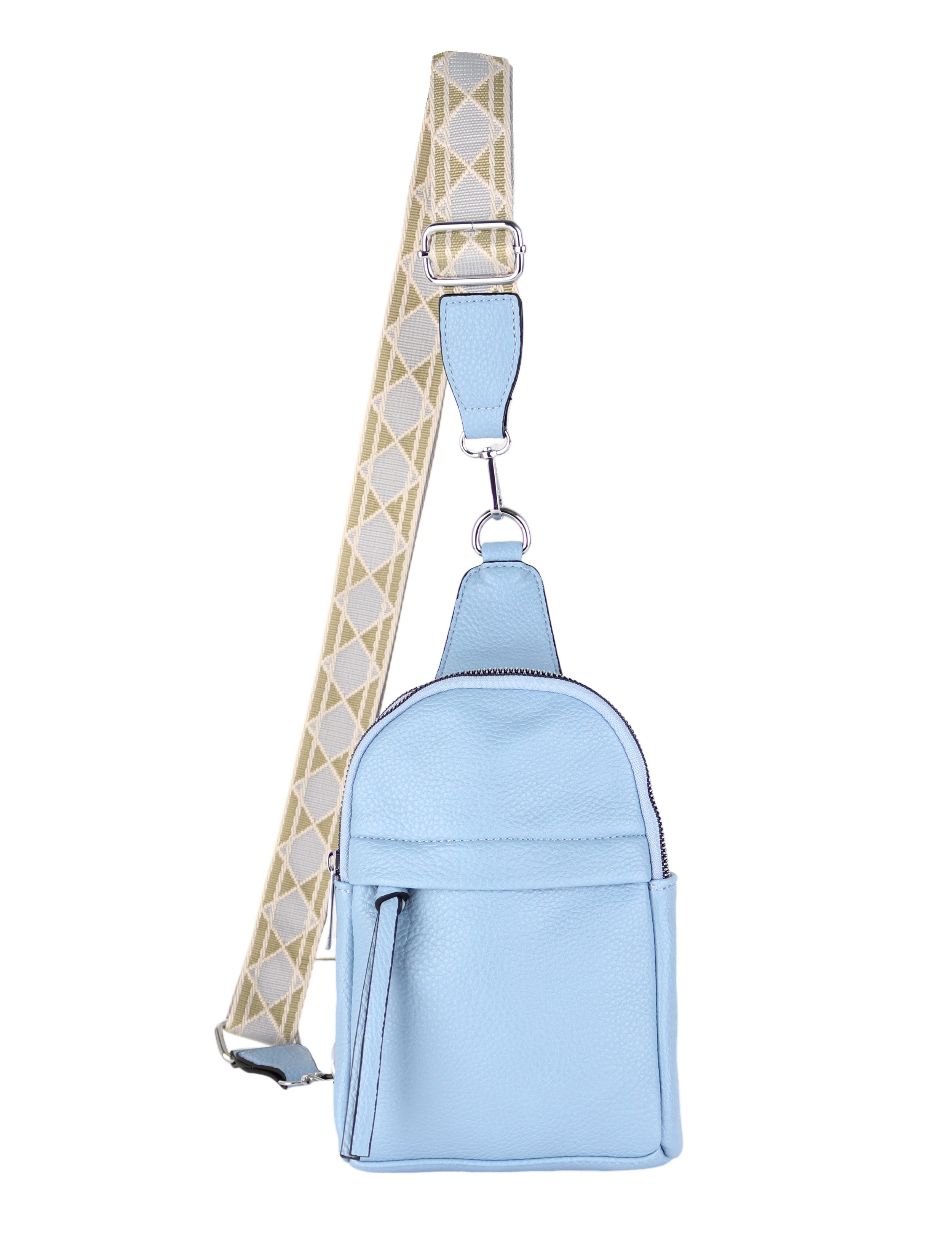 MIRROSI Umhängetasche Sling Bag,Brusttasche, Crossbody 15x22x5cm (für Ausflüge, Reisen, Wanderungen, und Partys), auch für die Verwendung als Rucksack oder Daypack geeignet