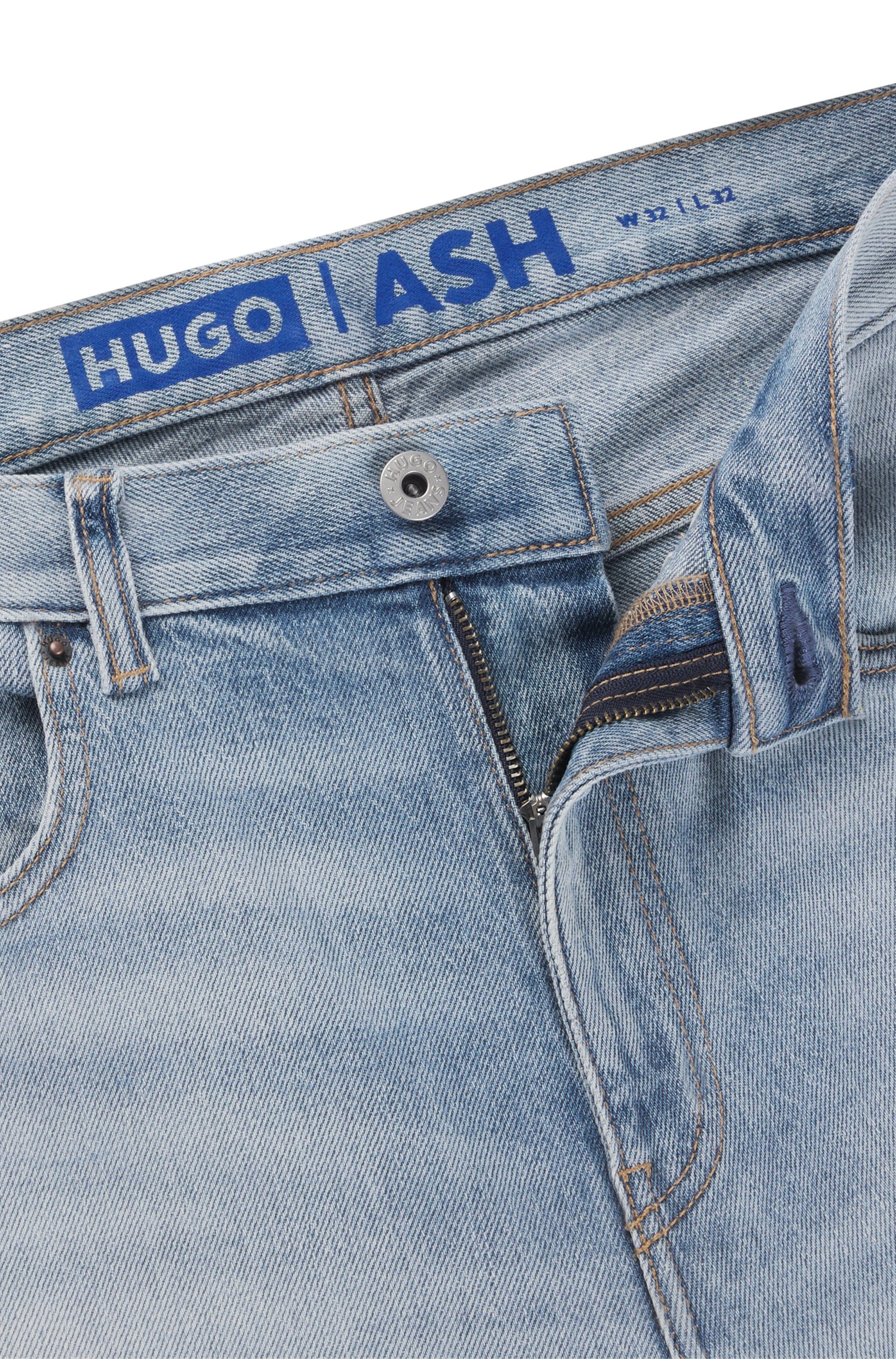 HUGO Slim-fit-Jeans Ash mit Stone-washed-Finish – Bild 3 von 3