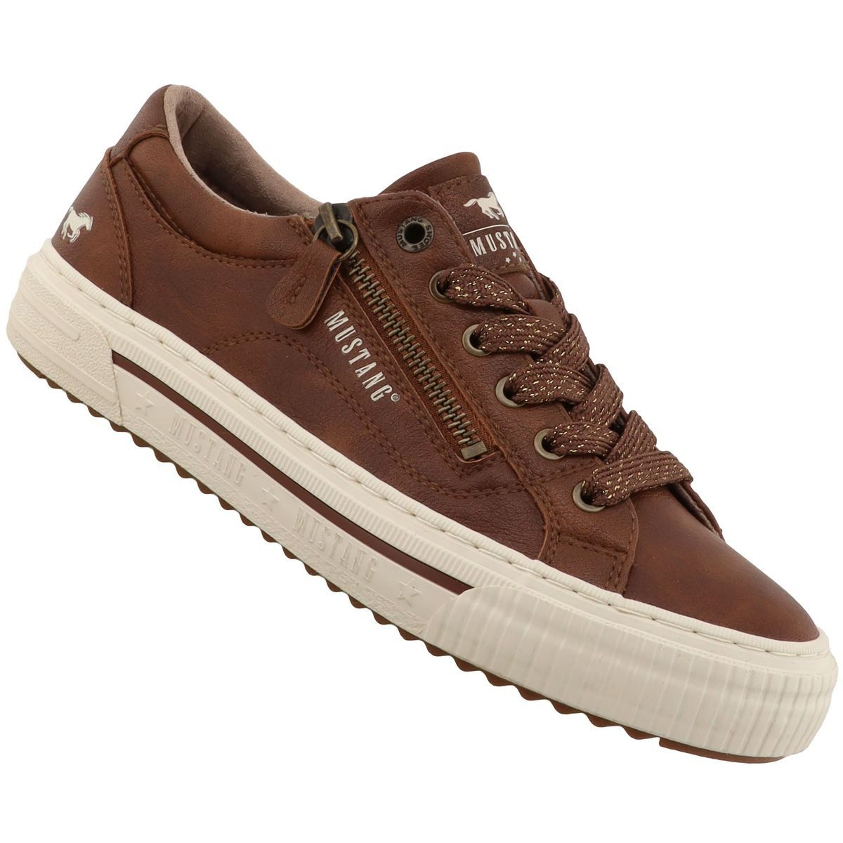 Mustang Shoes 15M0112011-rust Sneaker Lässiger Low-Sneaker mit praktischem Reißverschluss