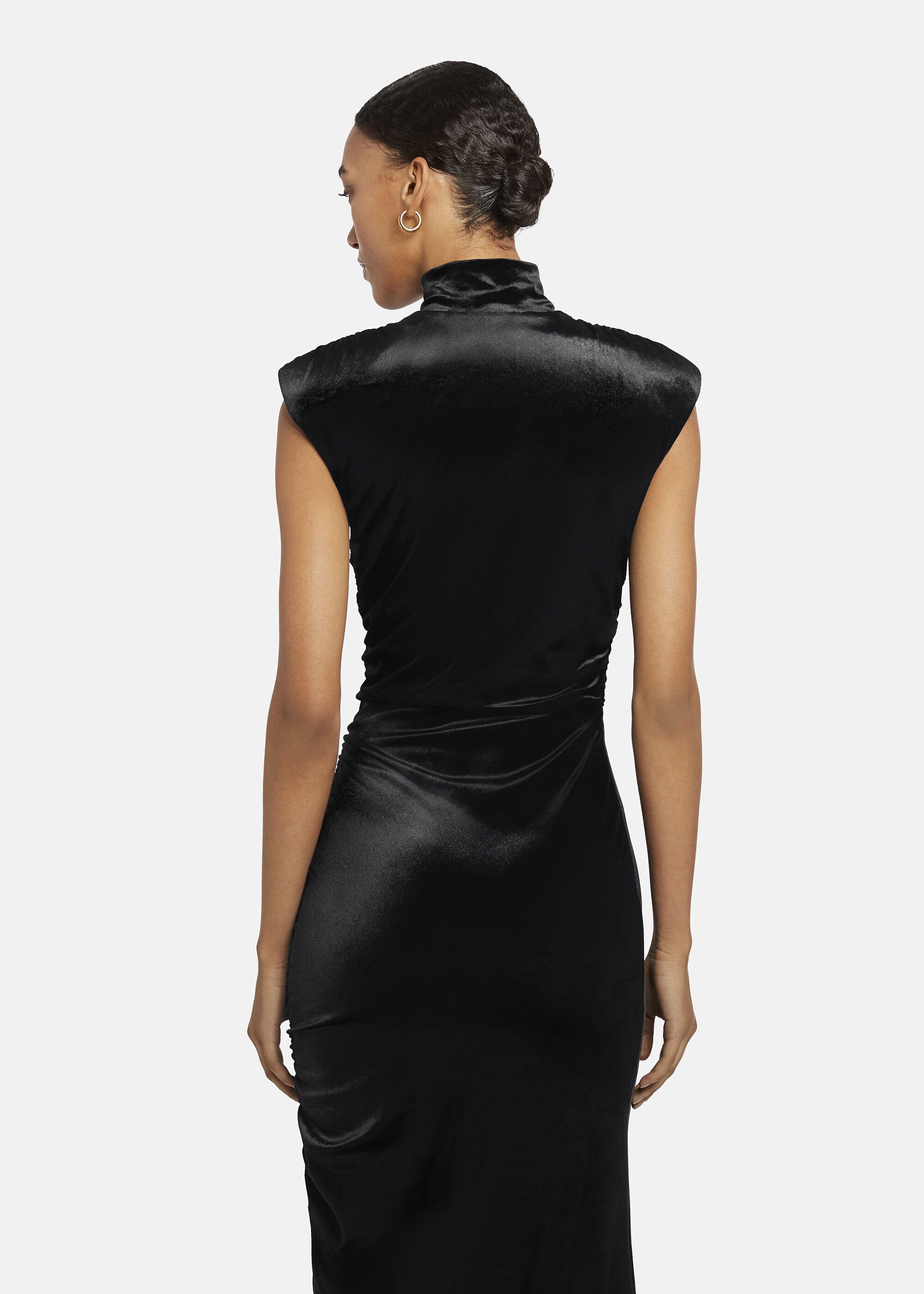 Nicowa A-Linien-Kleid GIUWIA (1-tlg) aus Samt mit Rockschlitz