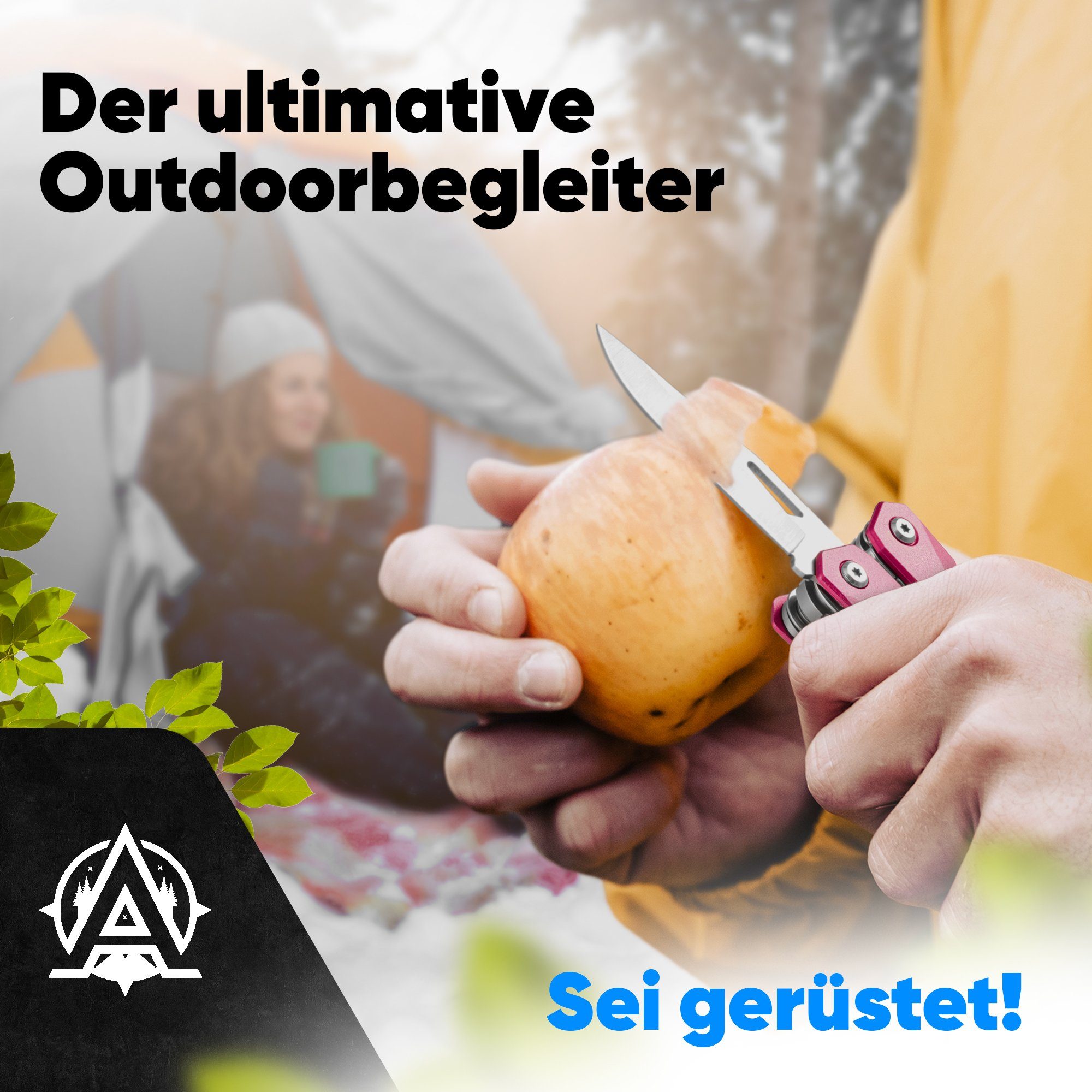 AVENTURIS Multitool T21 aus Edelstahl mit 21 Funktionen! Perfekt fürs Wandern und Campen, Edelstahl – Bild 3 von 5