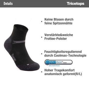 Tricetops Wandersocken TS01L Wandersocken Herren Arbeitssocken Damen 3 / 6 Paar Trekking-Socken Sportsocken (3-Paar)