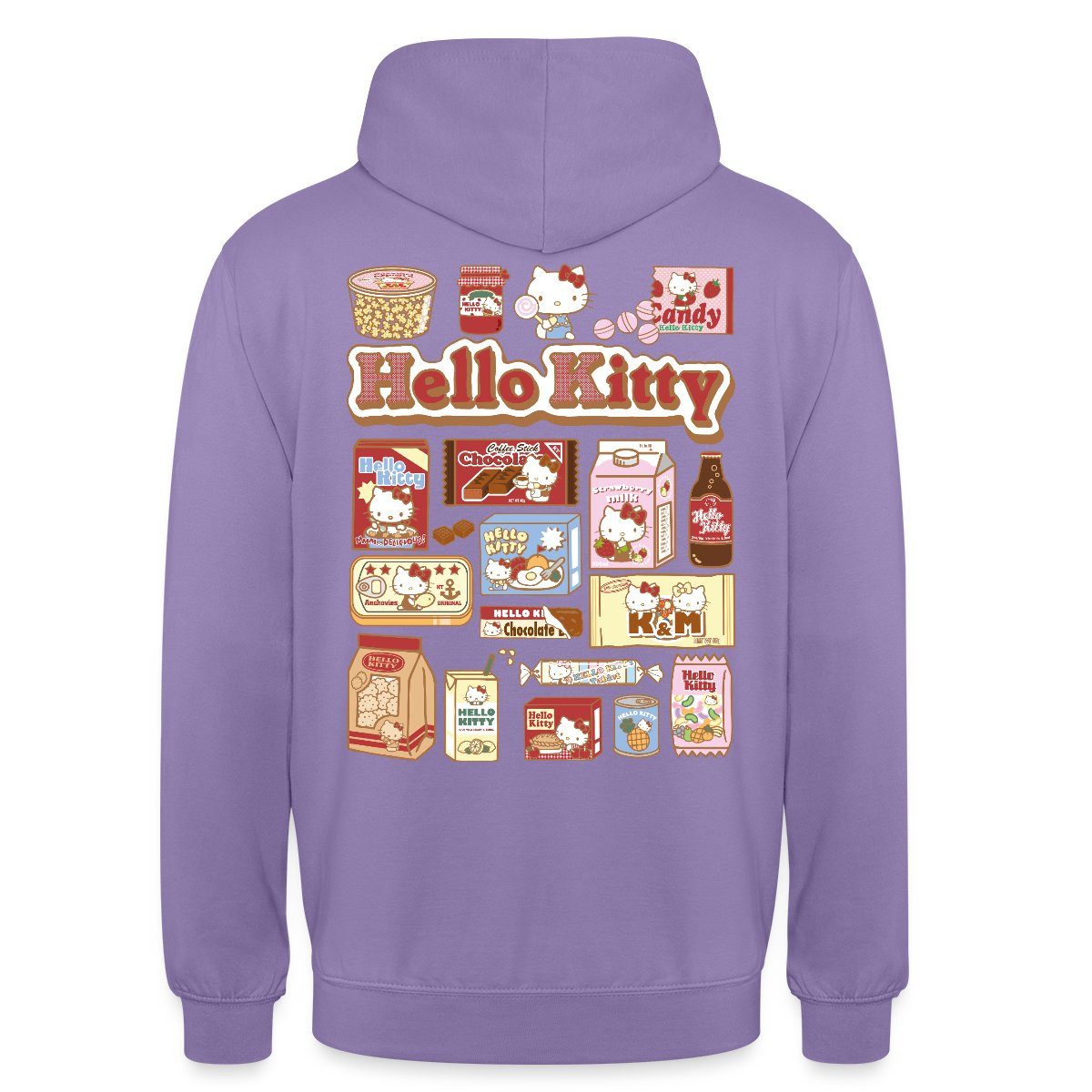 Spreadshirt Hoodie Hello Kitty Snack Collage Unisex Hoodie (1-tlg)
