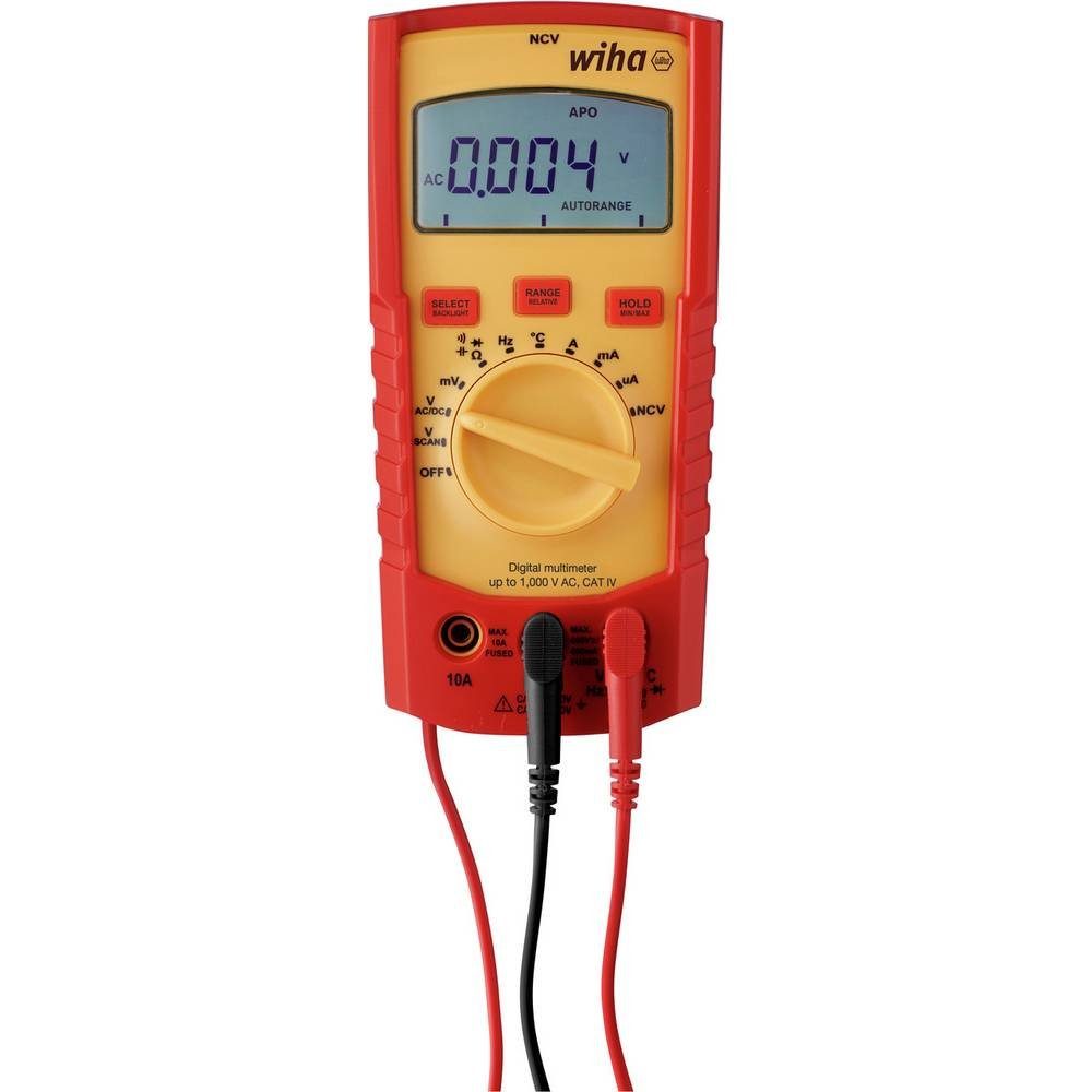 Wiha Multimeter Digitales Multimeter bis 1 V AC inkl. 2x AAA-Batterien 45215