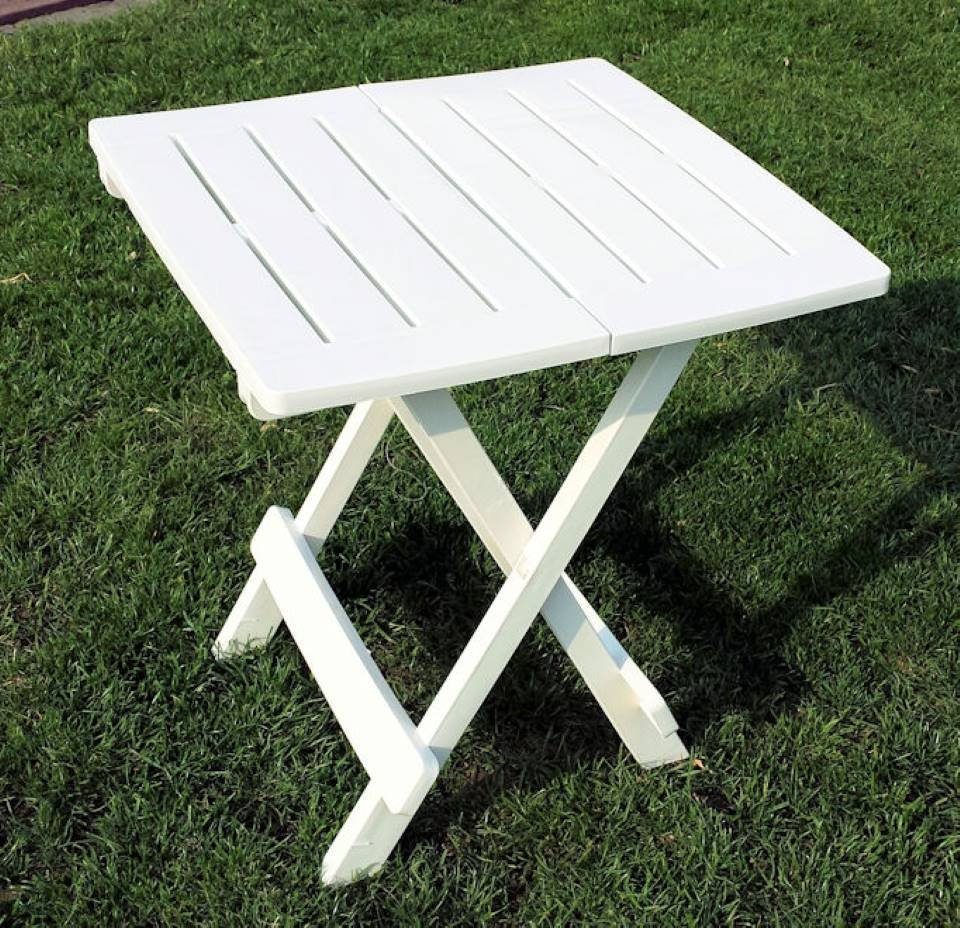 Spetebo Klapptisch »Kunststoff Klapptisch ADIGE 45 x 43 cm braun