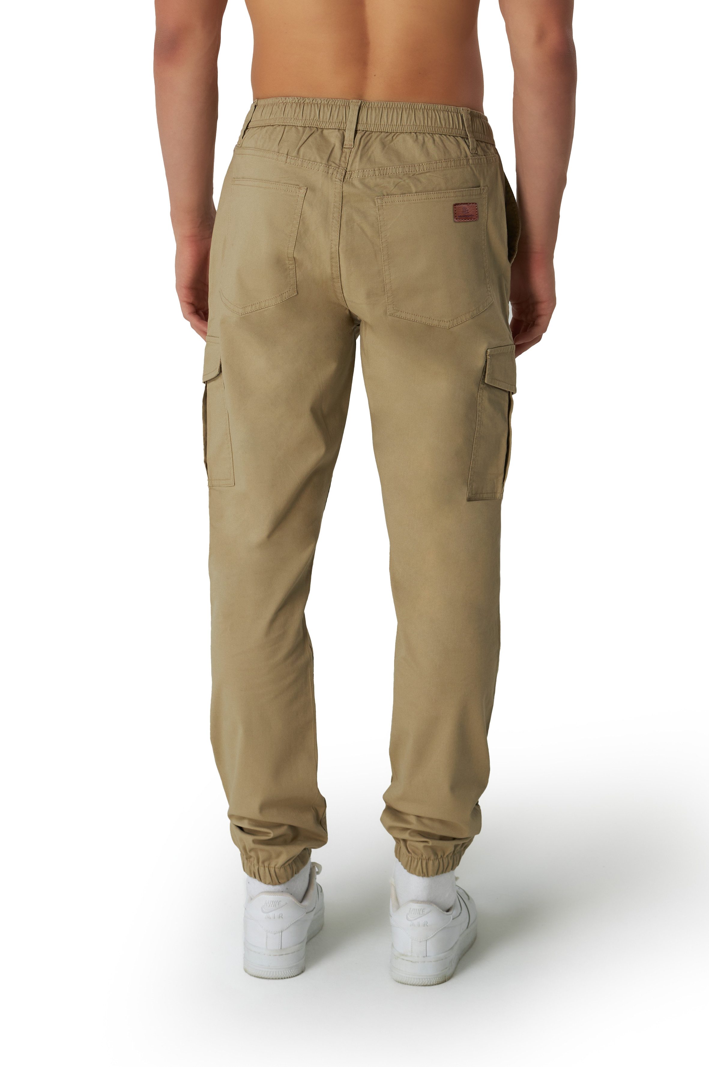 Smith & Solo Cargohose Herren, Hose Lang Chino mit Kordelzug
