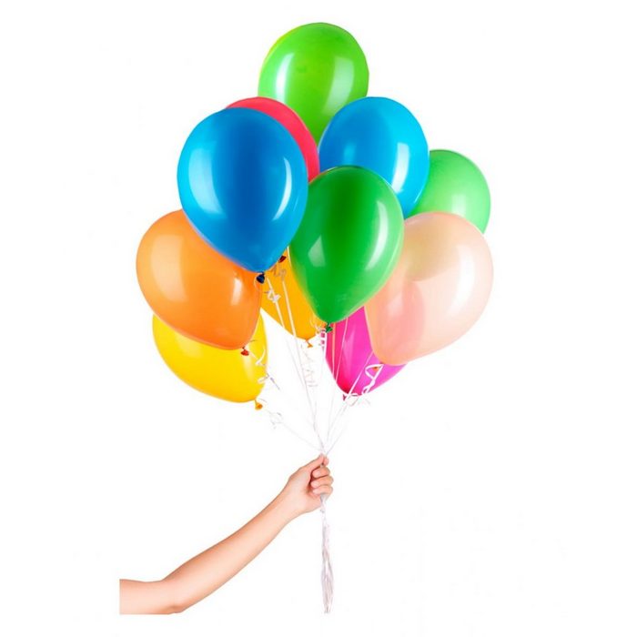 Horror-Shop Folienballon 30 Farbenfrohe Latex- Ballons zum Befüllen