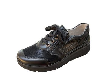 Stuppy Stuppy Damen Schnürschuh mit Reißverschluss und Stretch 7020-378-590 schwarz Kletterschuh