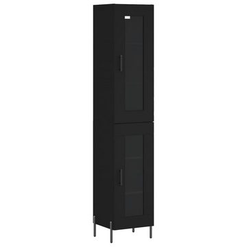 vidaXL Kleiderschrank Regal Highboard Schrank Hochschrank Schwarz 34,5x34x180 cm Holzwerksto