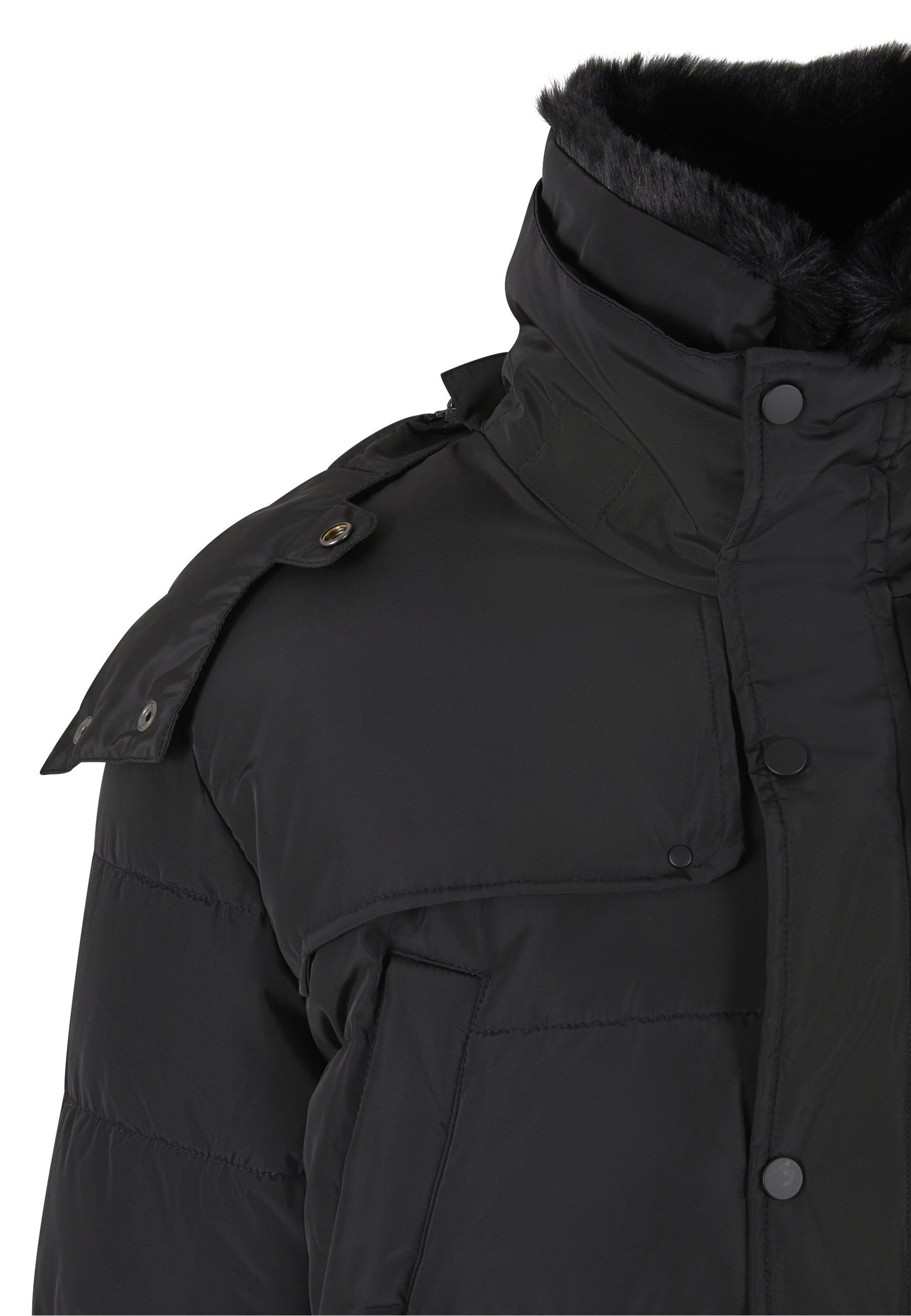 URBAN CLASSICS Winterjacke Urban Classics Puffer Jacket With Detachable Fur Collar (1-St)