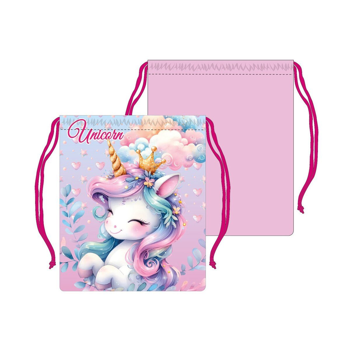 einhorn Turnbeutel Einhorn Brottasche 26,5cm Kinder Lunchbag Regenbogen Tasche (1-tlg)