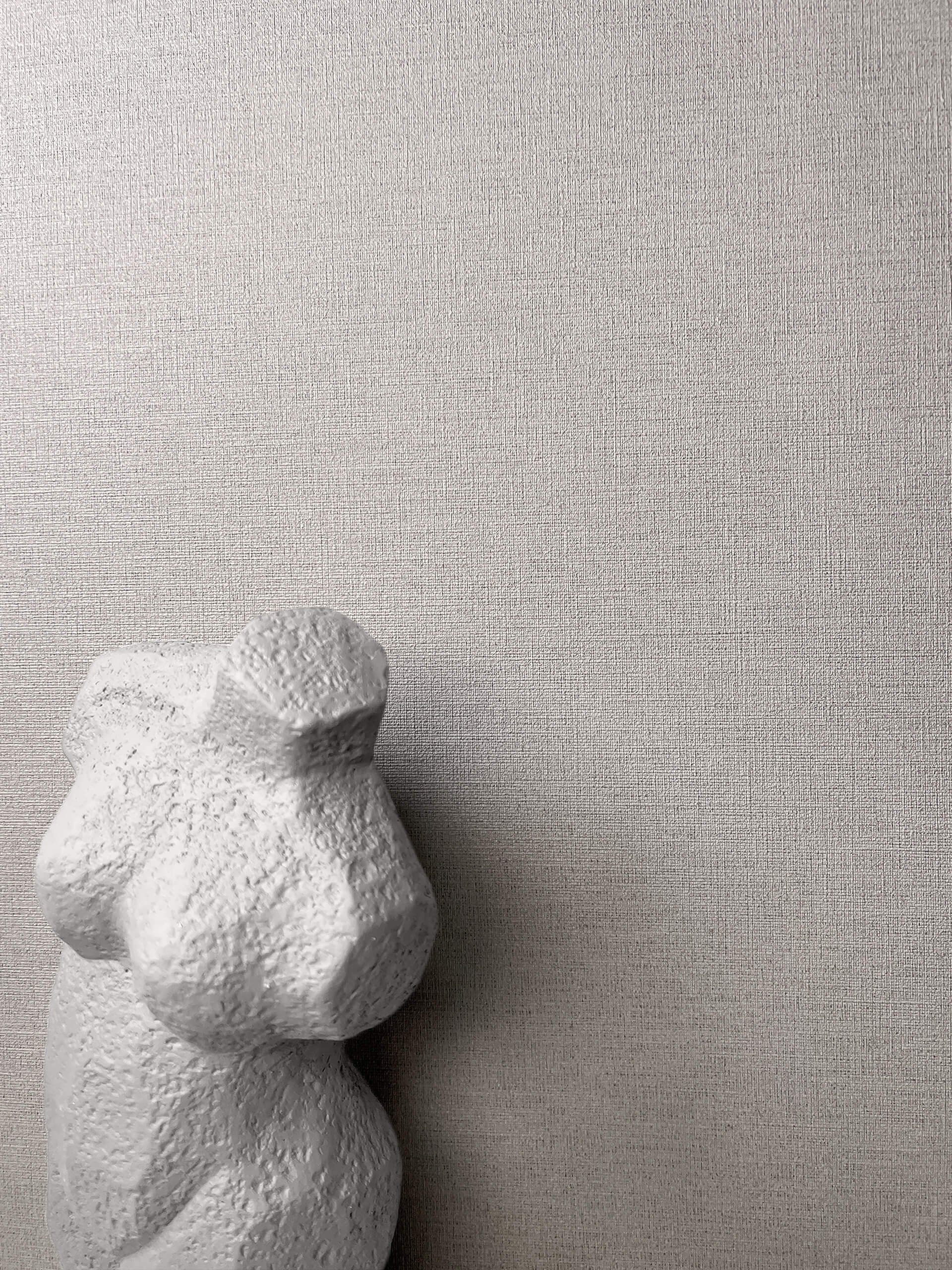 Newroom Vliestapete No. 03 Ruhiger Küstenwind Tapete Edle Farben Unifarbe,Struktur,Textil, Grau Tapete Uni Unifarbe - Unitapete Strukturtapete Taupe Abwaschbar Modern Struktur Textil für Büro Diele/Flur Schlafen, Unitapete