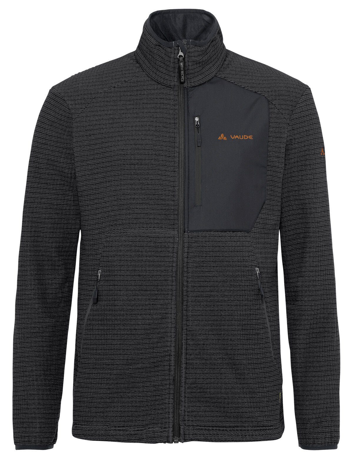 VAUDE Outdoorjacke Men's Neyland Fleece Jacket (1-St) Klimaneutral kompensiert black/silt brown