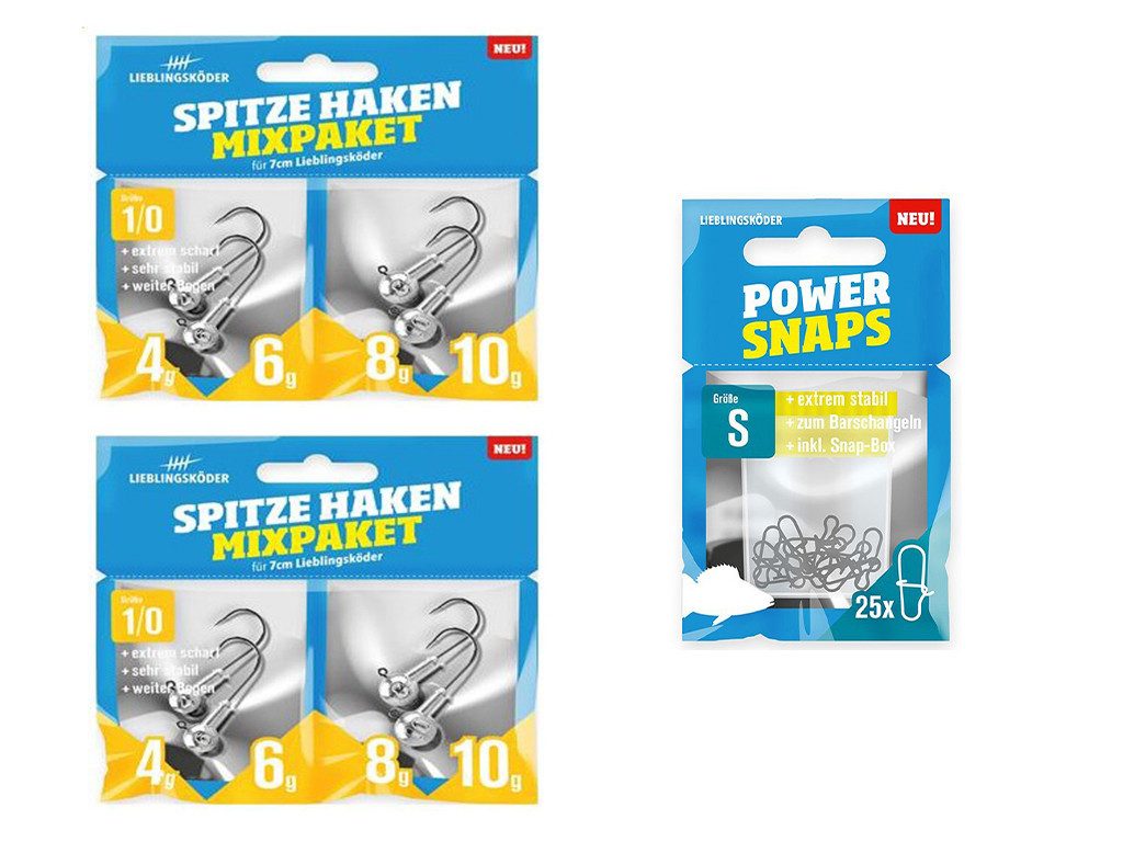 Lieblingsköder Kunstköder Barsch-Set Charly - Typ L - Lieblingsköder & SpinMad, (L, 1-St. Barsch Set Charly Typ L), Effektiver Lauf, Exzellente Verarbeitung