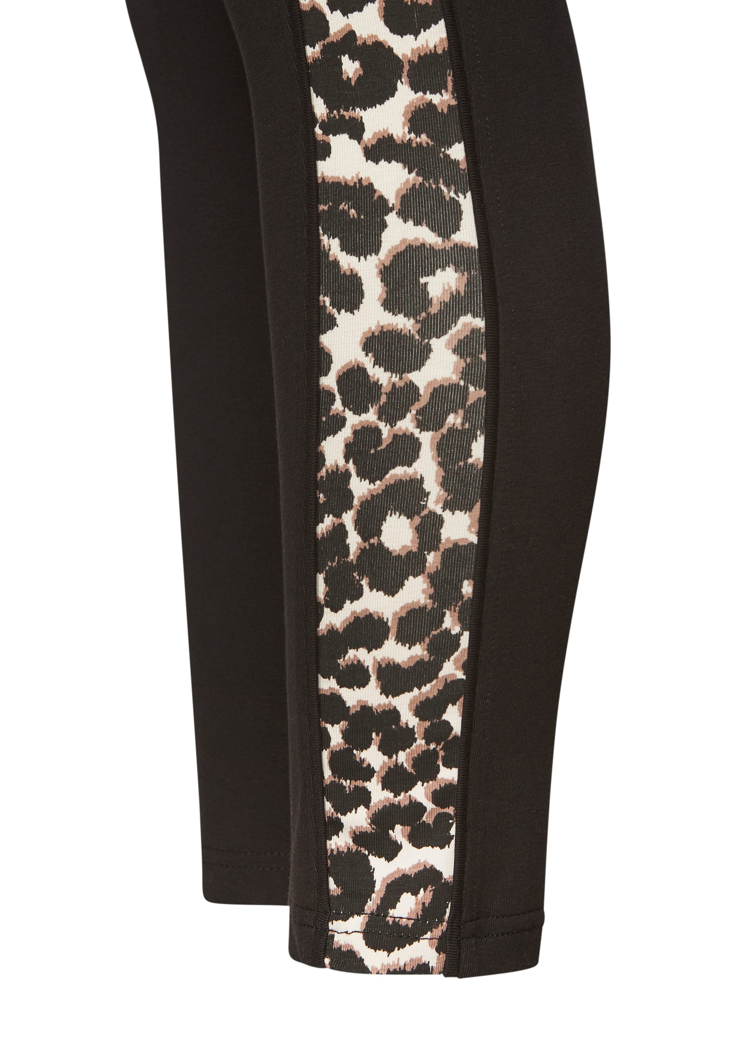 LASCANA ACTIVE Leggings Einsätze mit Leopardenmuster an den Beinen