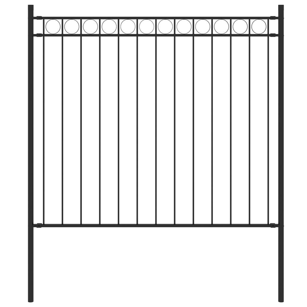 vidaXL Gartenzaun Gartenzaun Stahl 1,7x0,8 m günstig online kaufen