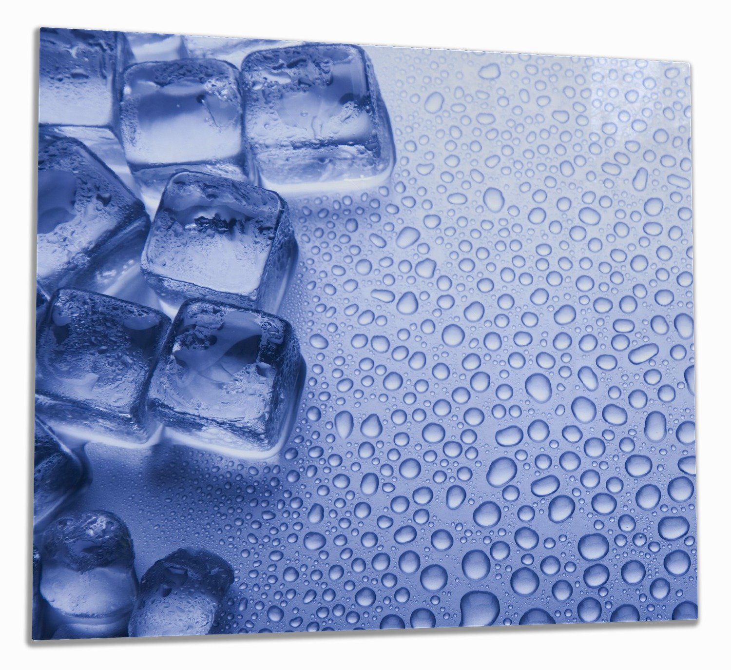 Wallario Herd-Abdeckplatte Eiswürfel, ESG-Sicherheitsglas, (Glasplatte, 1 tlg., inkl. 5mm Noppen), verschiedene Größen