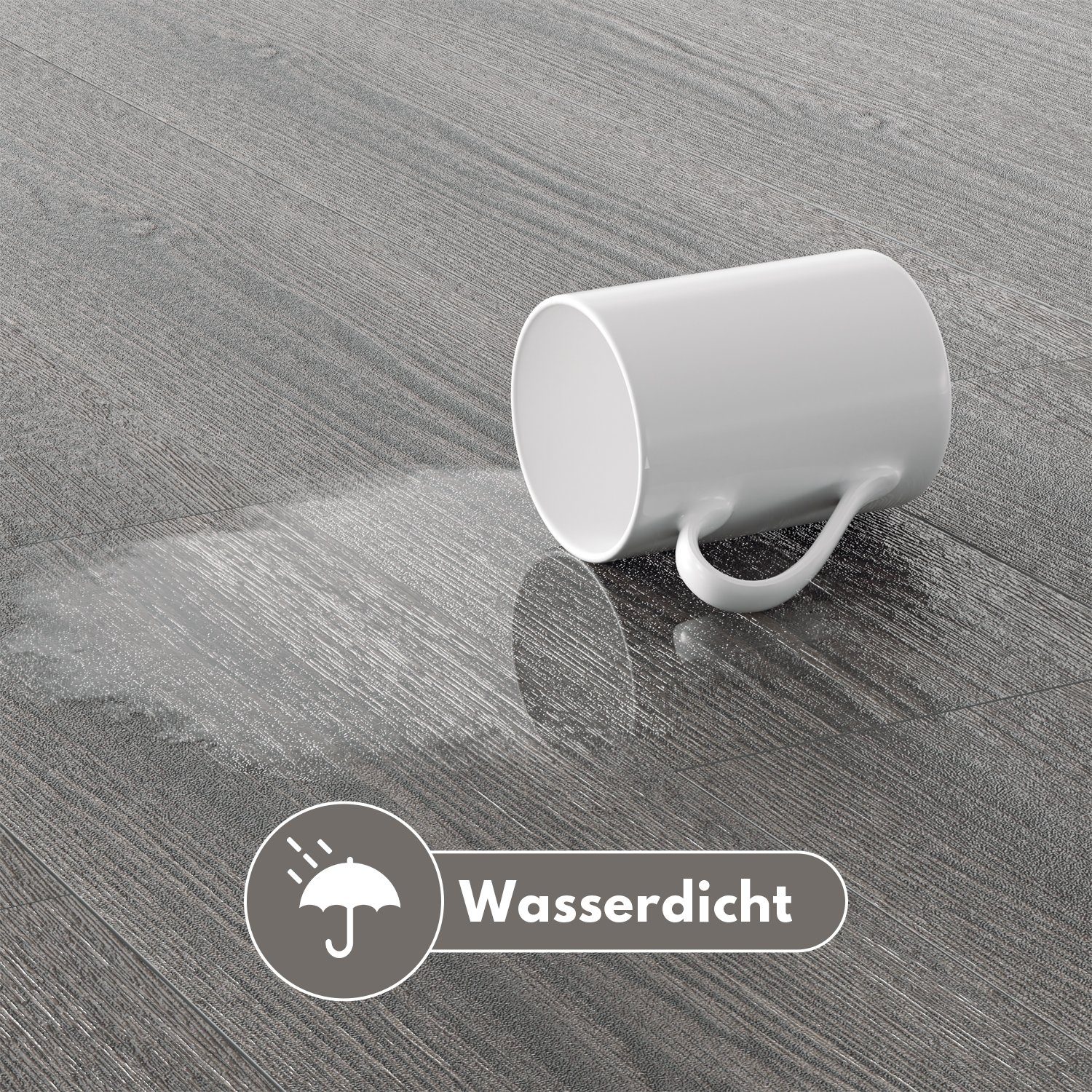 Bodenbelag Dekor-Dielen Oak Vinyl Selbstklebend ca. Gimisgu 1-10m², Night Vinylboden Laminat selbstklebend