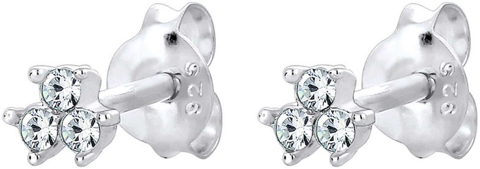 Elli Paar Ohrstecker Schmuck Geschenk Silber 925 Ohrringe, mit Glasstein – Bild 5 von 5