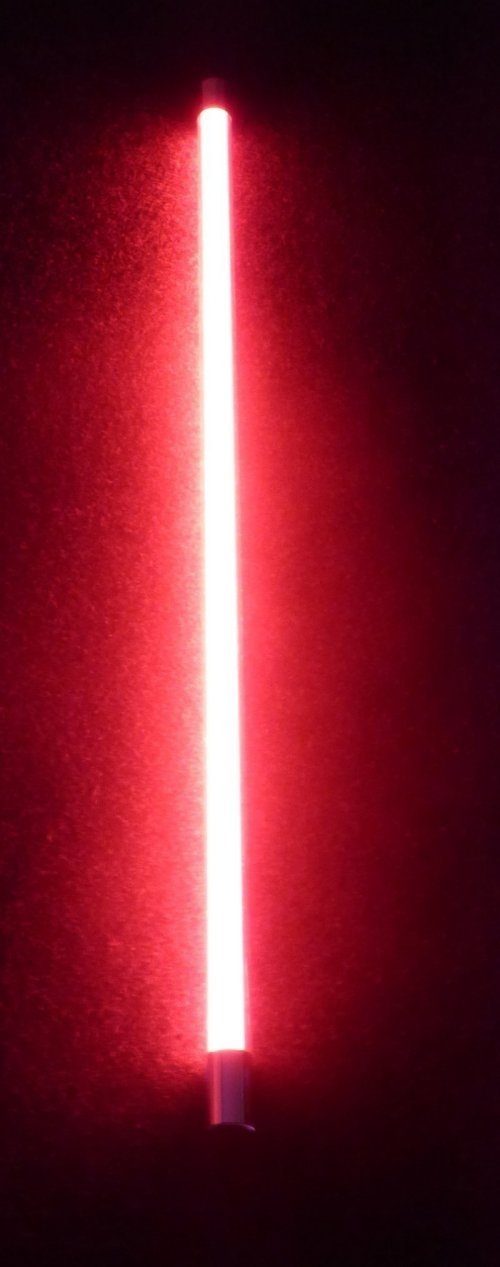 XENON LED Wandleuchte 9766 LED Stab VISION 18Watt 123cm Kabel weiß Kunststoffröhre Rot, LED Röhre T8, Xenon Rot