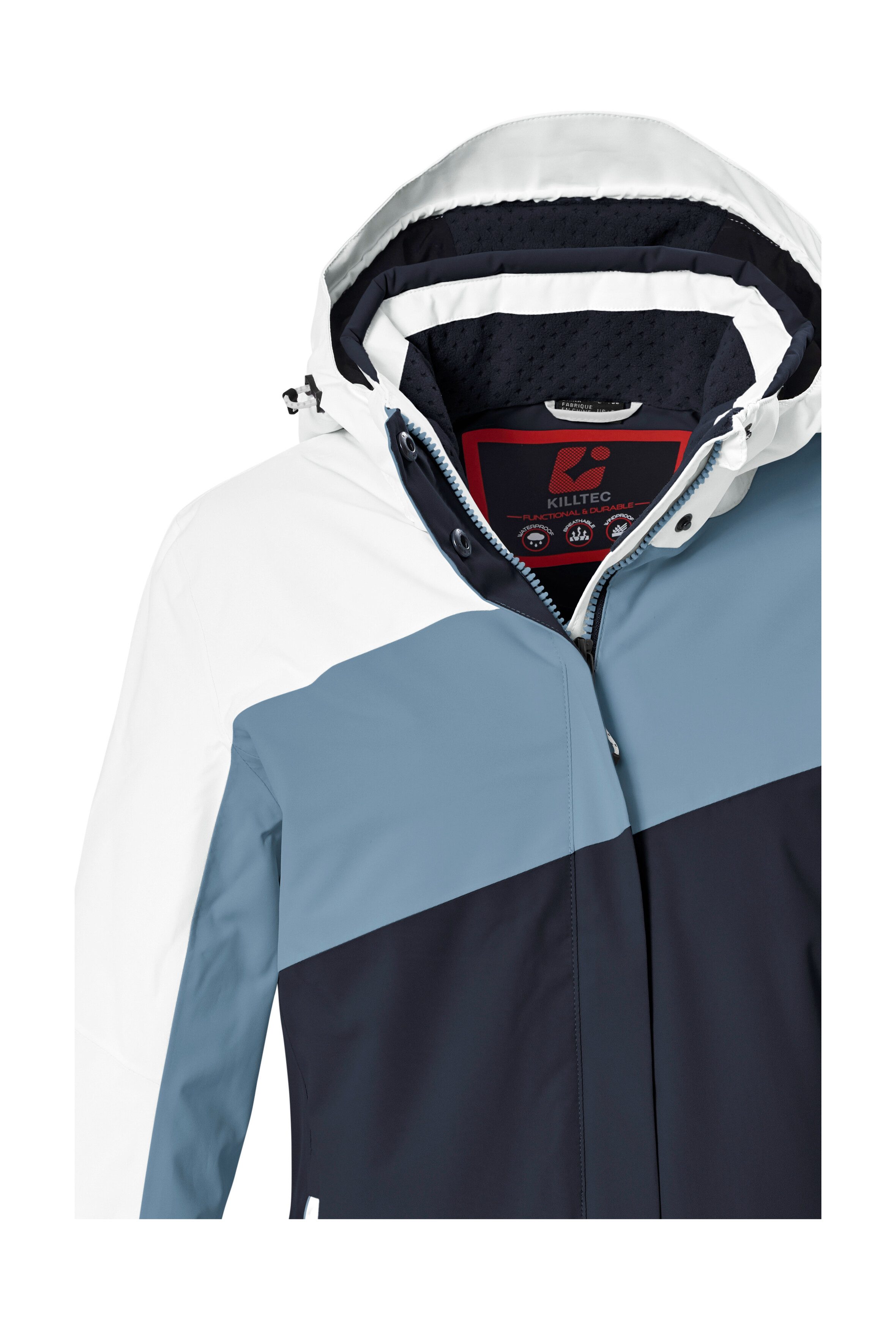 Killtec Skijacke KSW 101 WMN SKI JCKT Wind- und wasserdichte Damenjacke mit Colourblock-Design – Bild 3 von 5