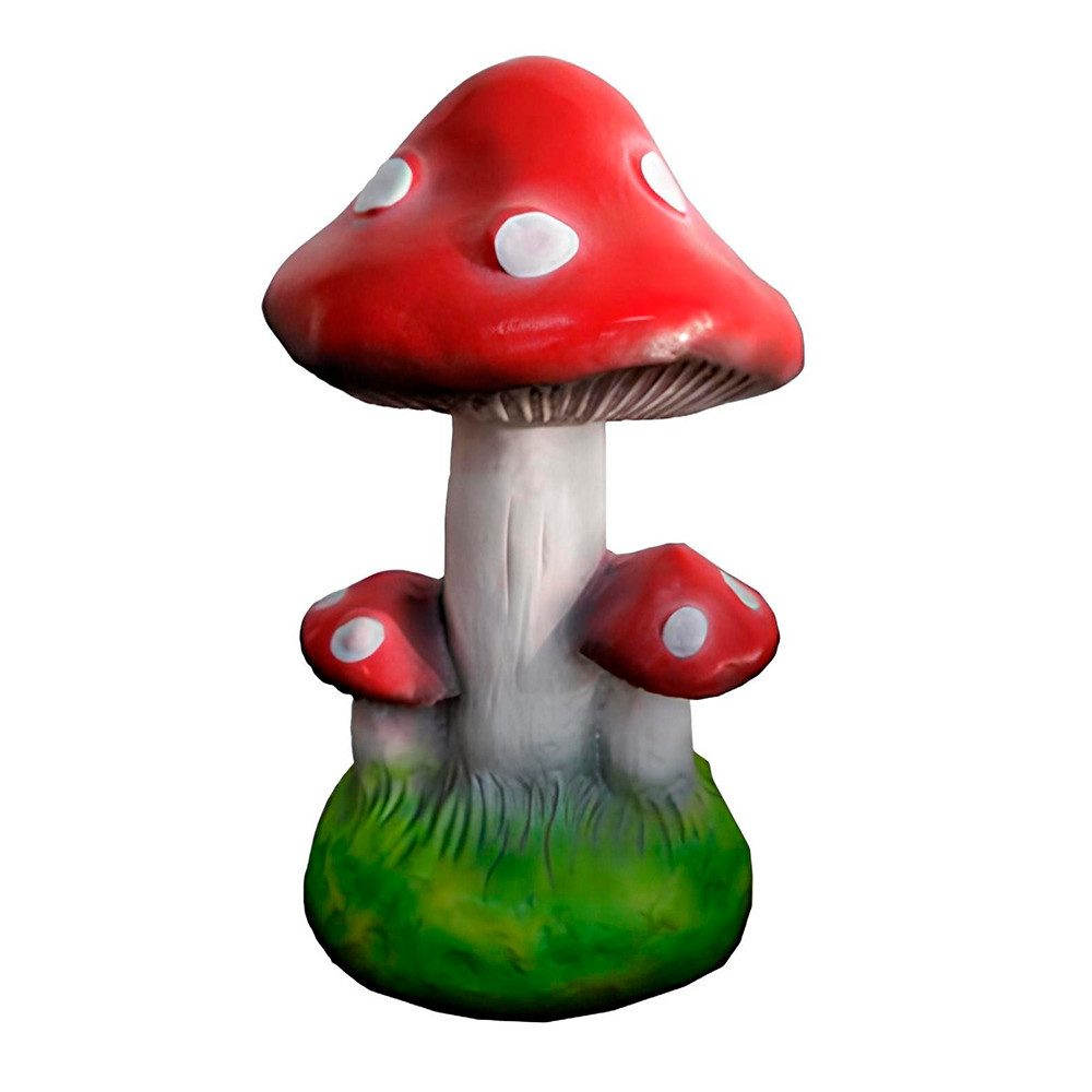 JVmoebel Skulptur Pilzhaus Statue für den Garten, detailreiche Dekofigur (Skulptur L8-32cm), Made in Europa