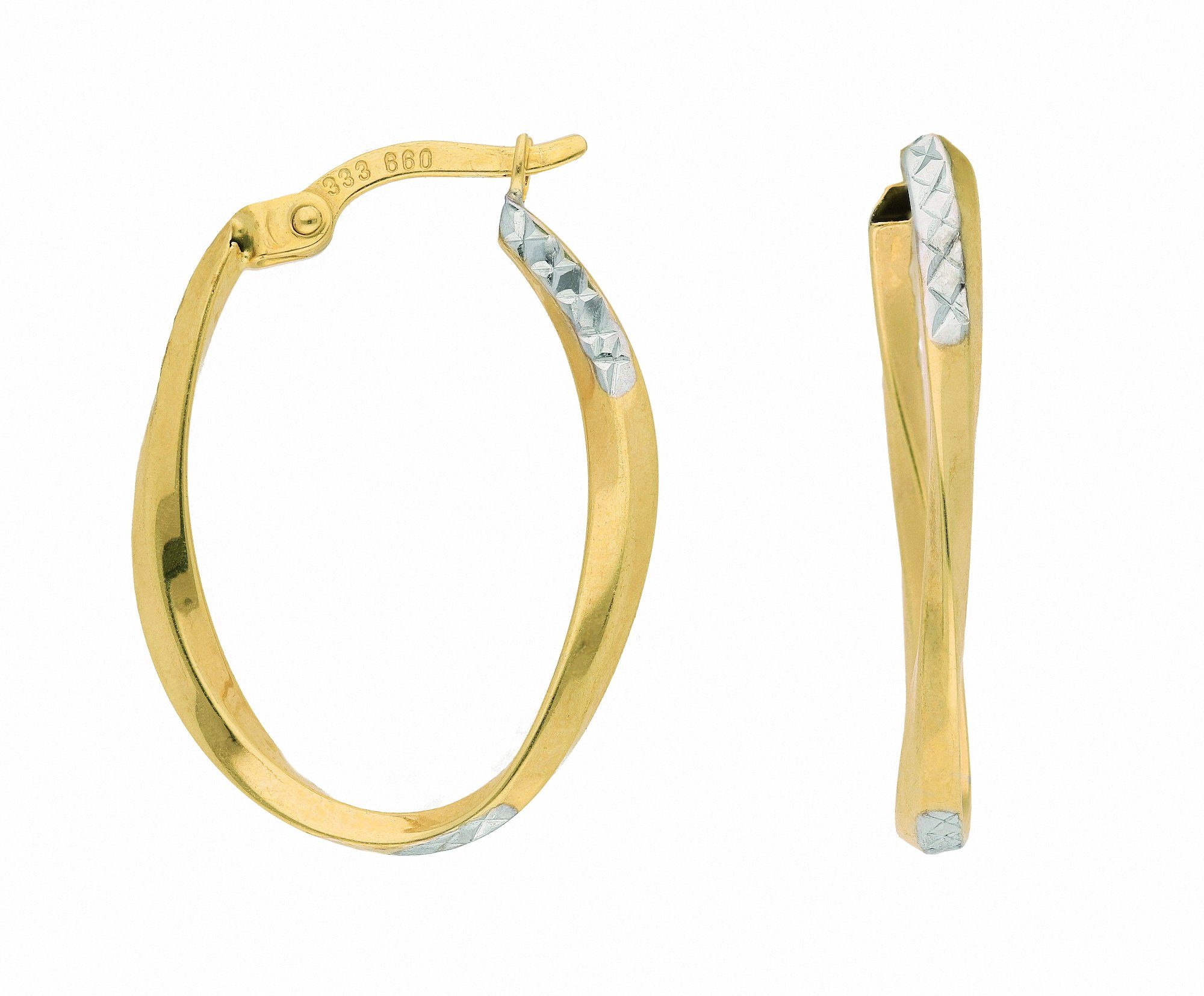 Adelia´s Paar Серьги-кольца Damen Goldschmuck 1 Paar 333 Gold Серьги / Серьги-кольца, 333 Gold Goldschmuck für Damen