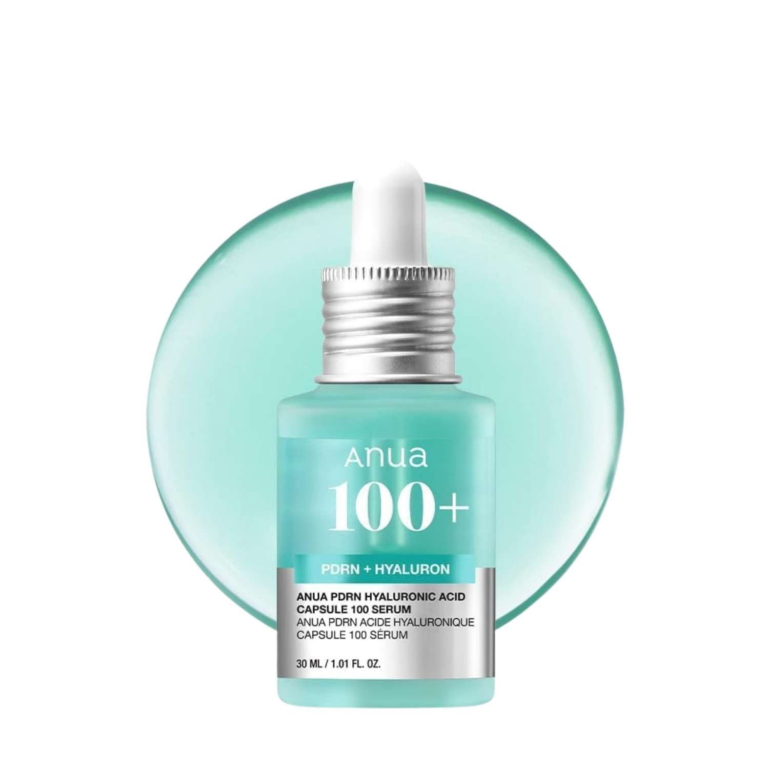 Anua Gesichtsserum PDRN Hyaluronic Acid Capsule 100 Serum 30ml – Feuchtigkeitsspendendes Anti-Aging Gesichtsserum mit 11-fach Hyaluronsäure, Kollagen &, Lachs-DNA – Für glatte, strahlende Haut & verbesserte Elastizität