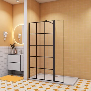 duschspa Duschwand Glaswand Walk in Dusche Duschwand Trennwand mit Flipper-Panel, Einscheibensicherheitsglas, Sicherheitsglas, (Set), Glas, Nano Glas