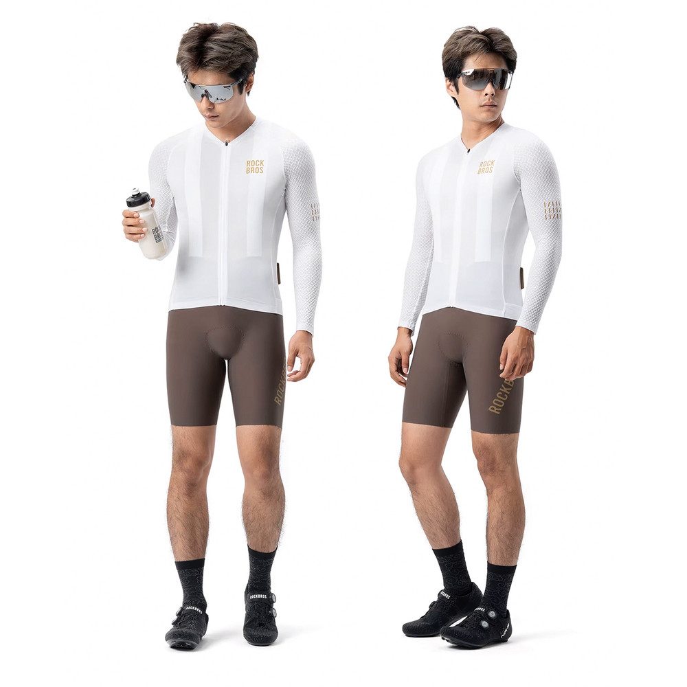 ROCKBROS Radtrikot Radtrikot Fahrradtrikot (Spar-Set, 1-tlg) atmungsaktiv, Reißverschluss, reflektierend