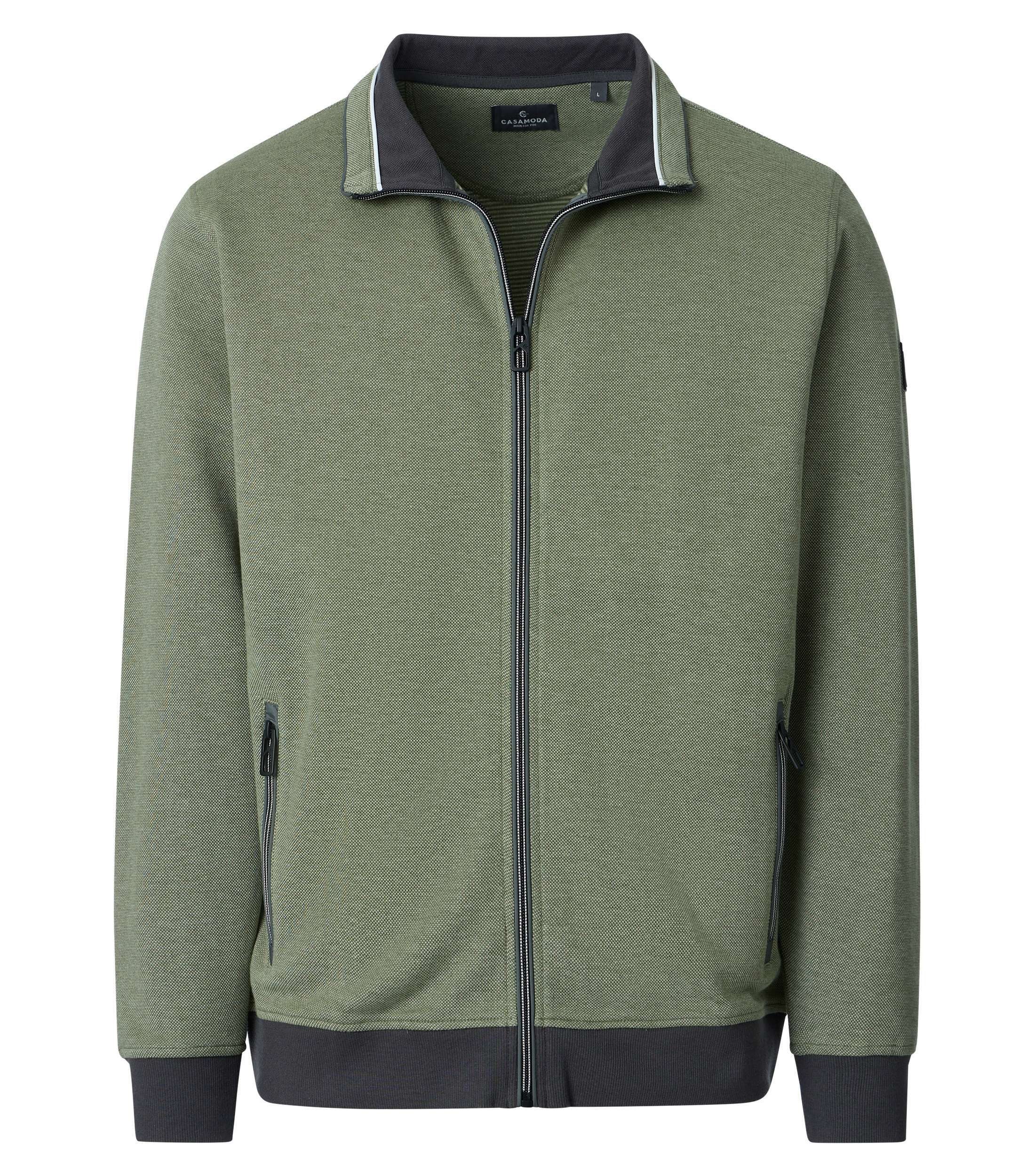 Sweatjacke CASAMODA Sweatjacke gestreift