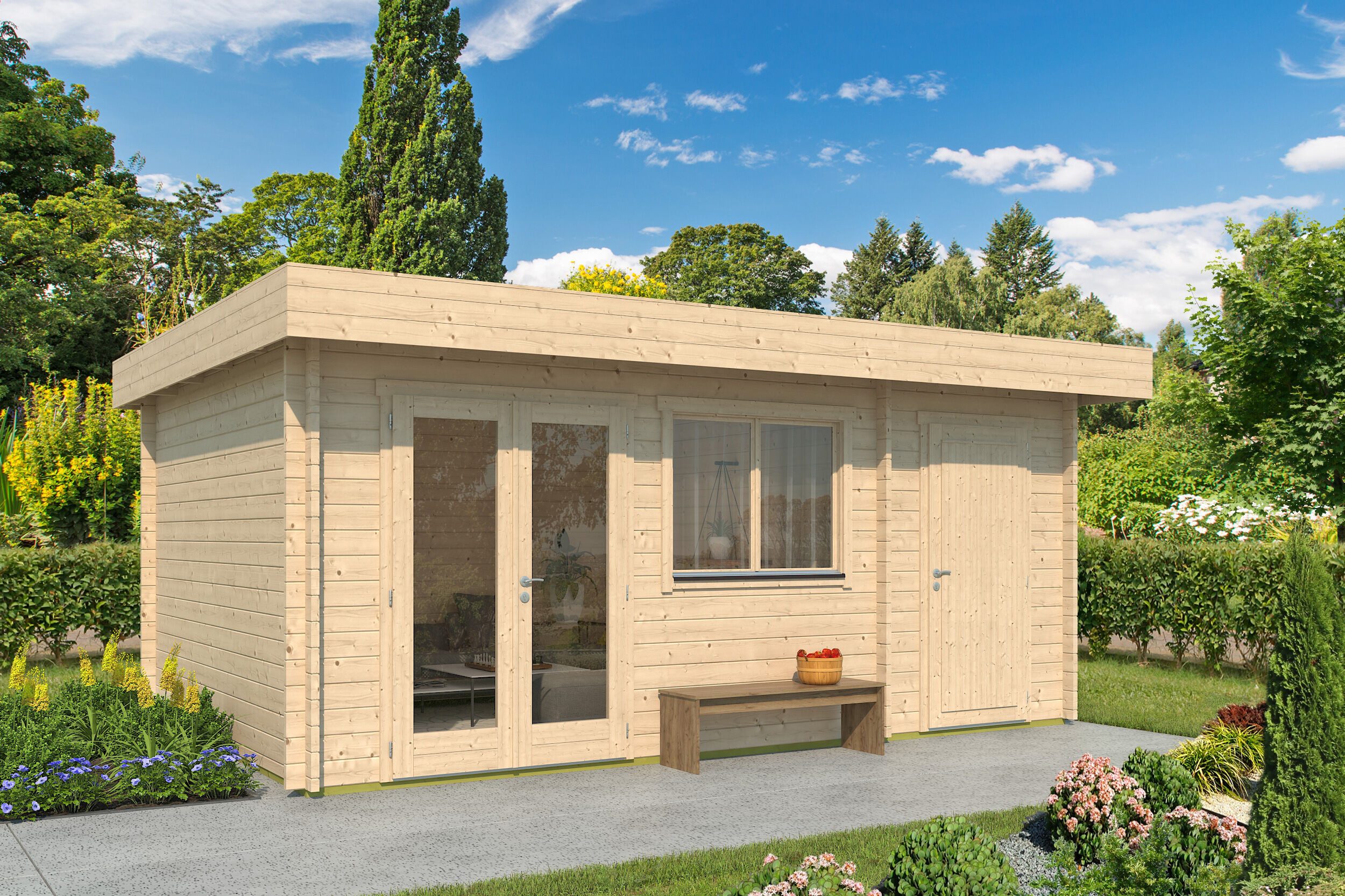 Fjordholz Gartenhaus Kurt 44 D