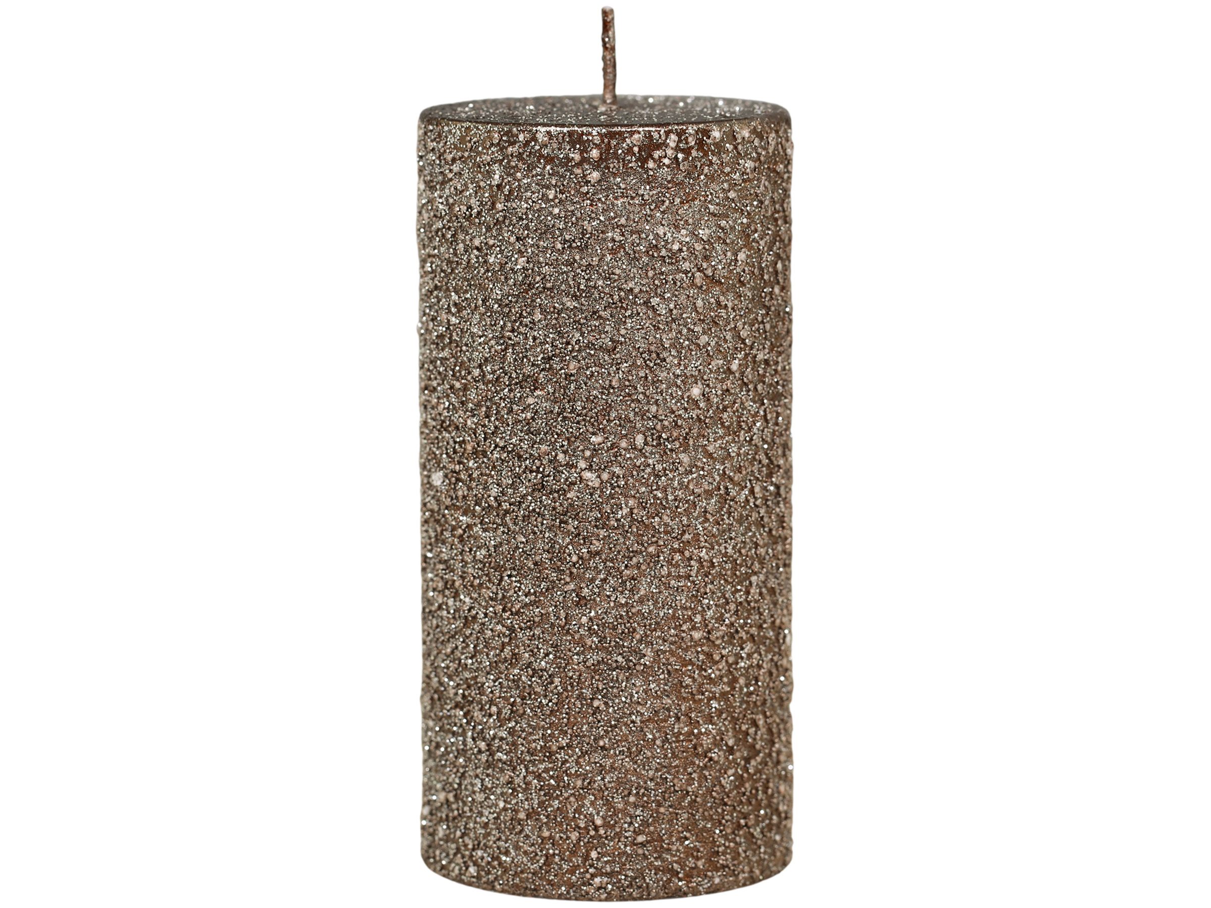 Chic Antique Stumpenkerze Stumpenkerze Macon Glitter Luxuskerze Weihnachtsdekoration, 100 % Paraffin, Glitterkerze, hochwertig, lange Brennzeit