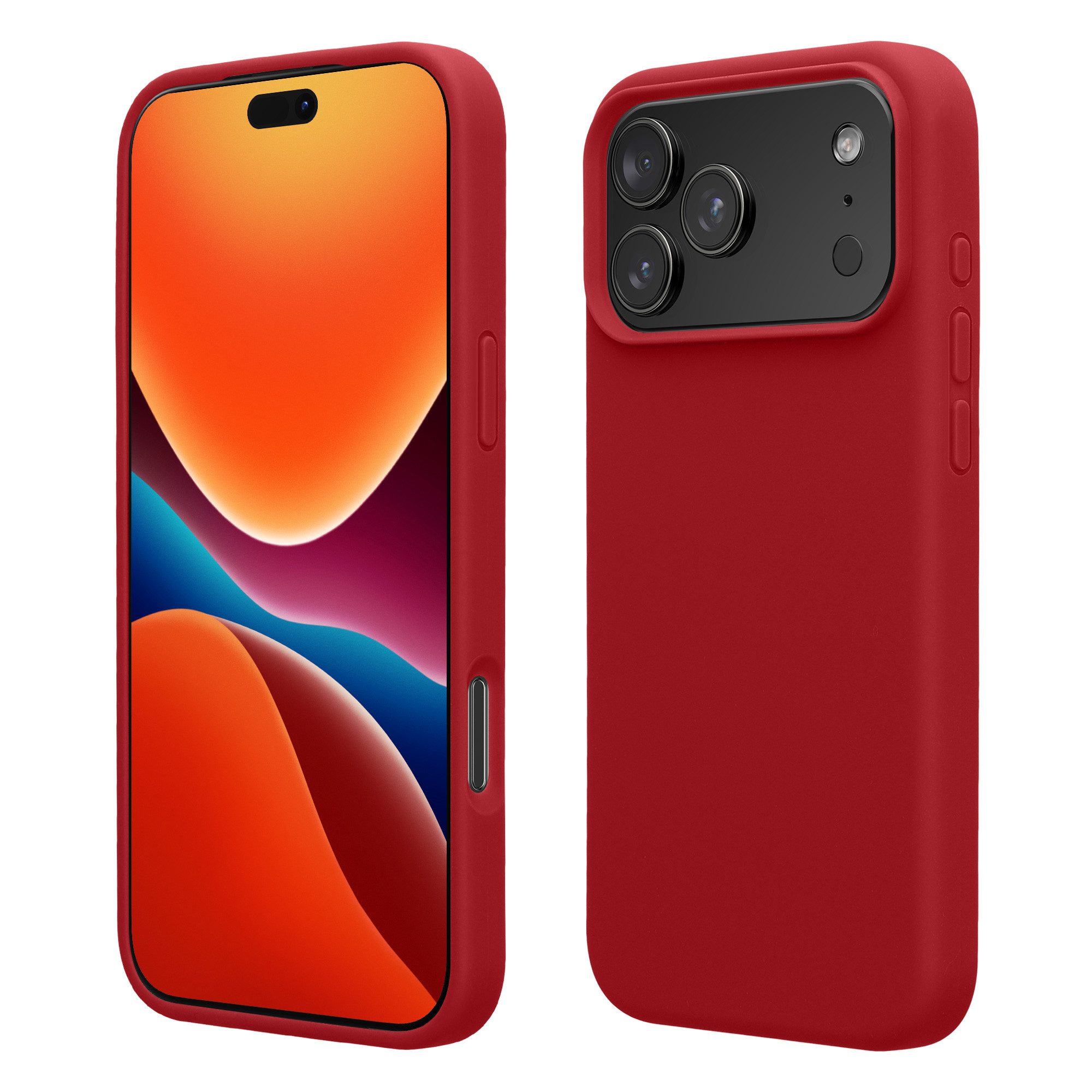 kwmobile Smartphone-Hülle Handyhülle für Apple iPhone 18 Pro Max / iPhone 17 Pro Max Hülle, Weiches Handy Silikon Case - Schutzhülle Cover