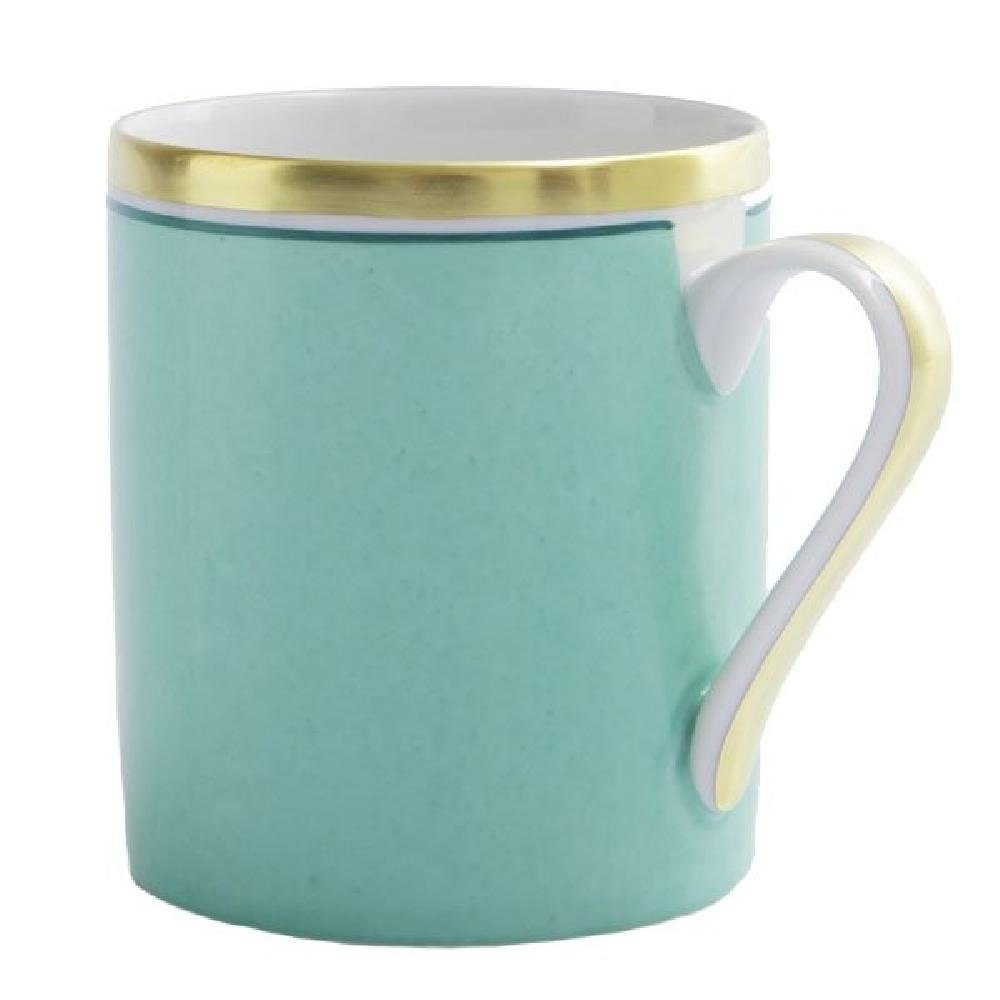 Reichenbach Tasse Kaffeebecher mit Henkel Colour Türkis Gold