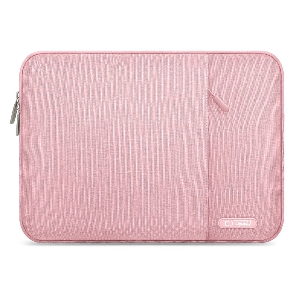 TECH PROTECT Laptoptasche Notebooktasche Schutzhülle Bürotasche (Spar-Set, 1-tlg., 36 x 26, 5 x 2 cm leicht), Reißverschluss, Fleece-Futter, Vordertasche, gepolstert