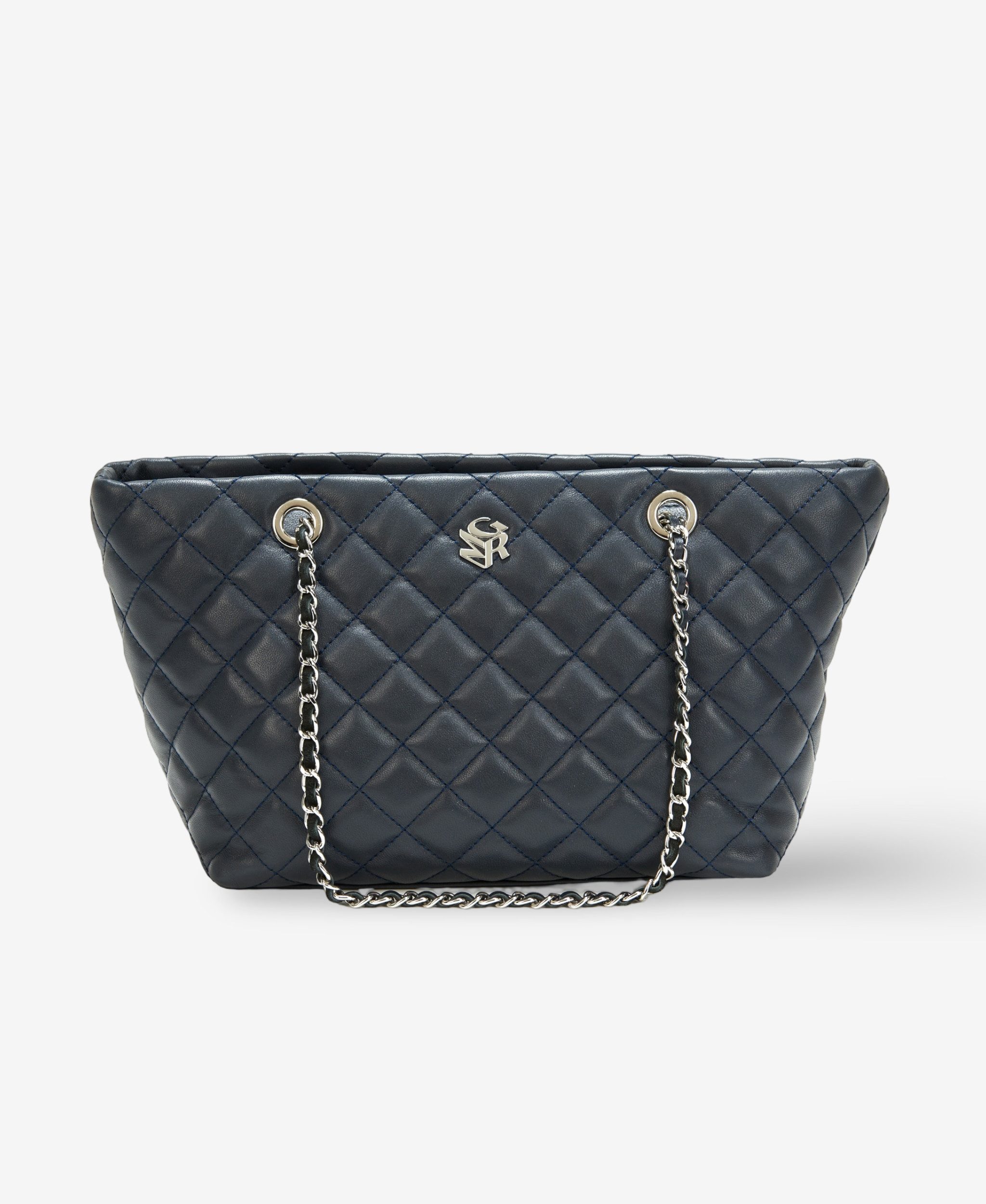 GLAMIRA Schultertasche Lysandra Marineblaue Schultertasche (1-tlg), echt Leder