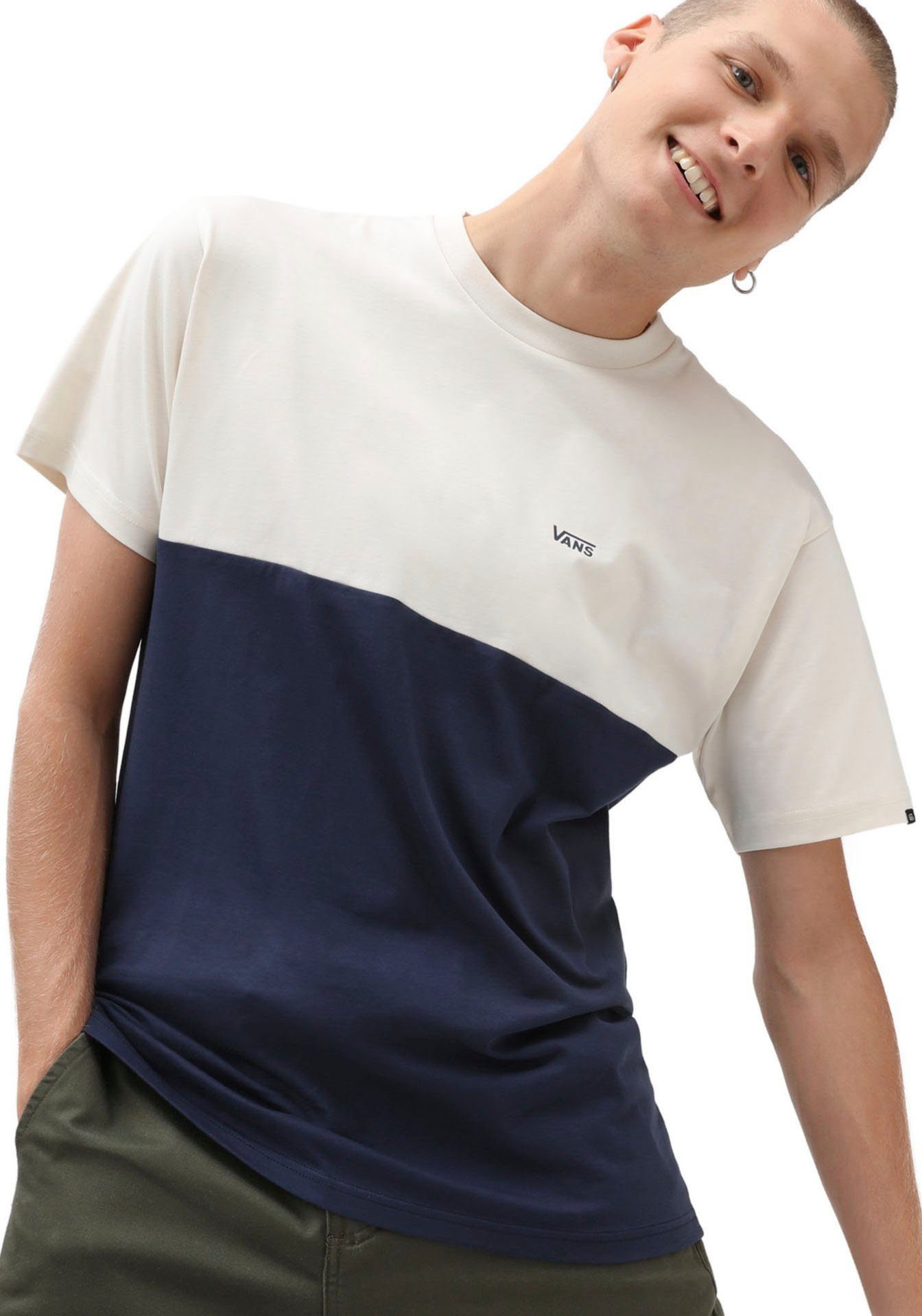 Vans T-Shirt COLOR BLOCK WHITE BLUES-ANTIQUE DRESS