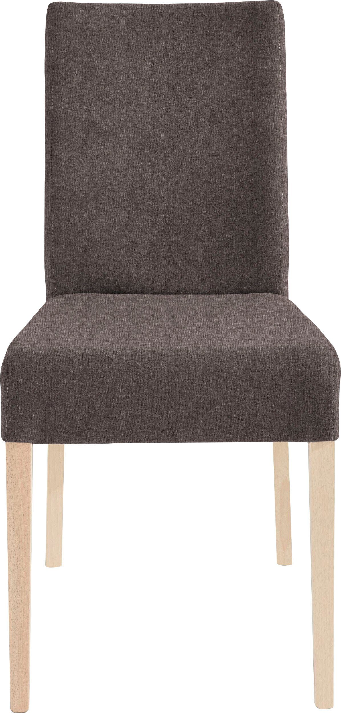 Home affaire 4-Fußstuhl "Umag", (Set), 2 St., Microfaser, Sitz und Rücken g günstig online kaufen