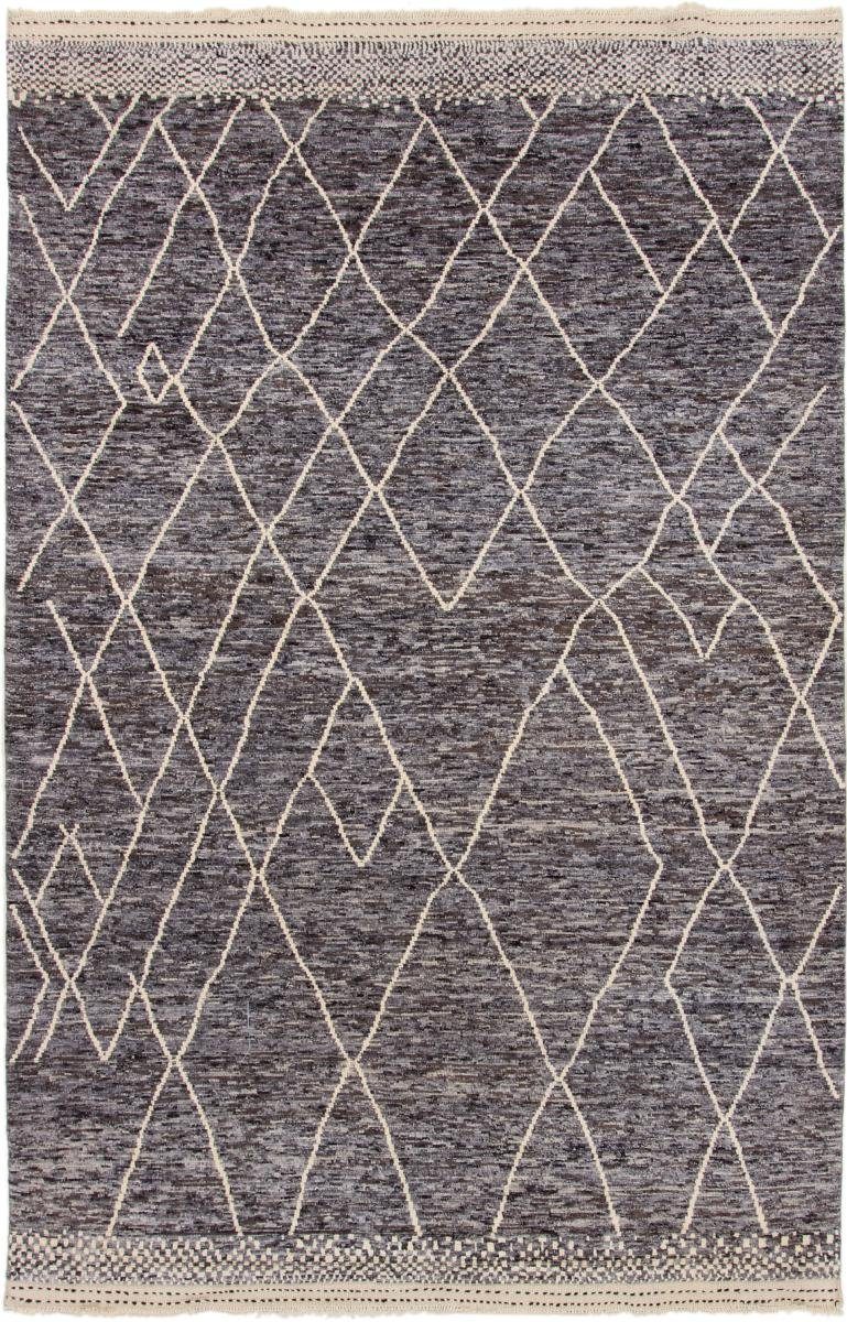 Orientteppich Berber Maroccan 203x315 Handgeknüpfter Moderner Orientteppich, Nain Trading, rechteckig, Höhe: 20 mm