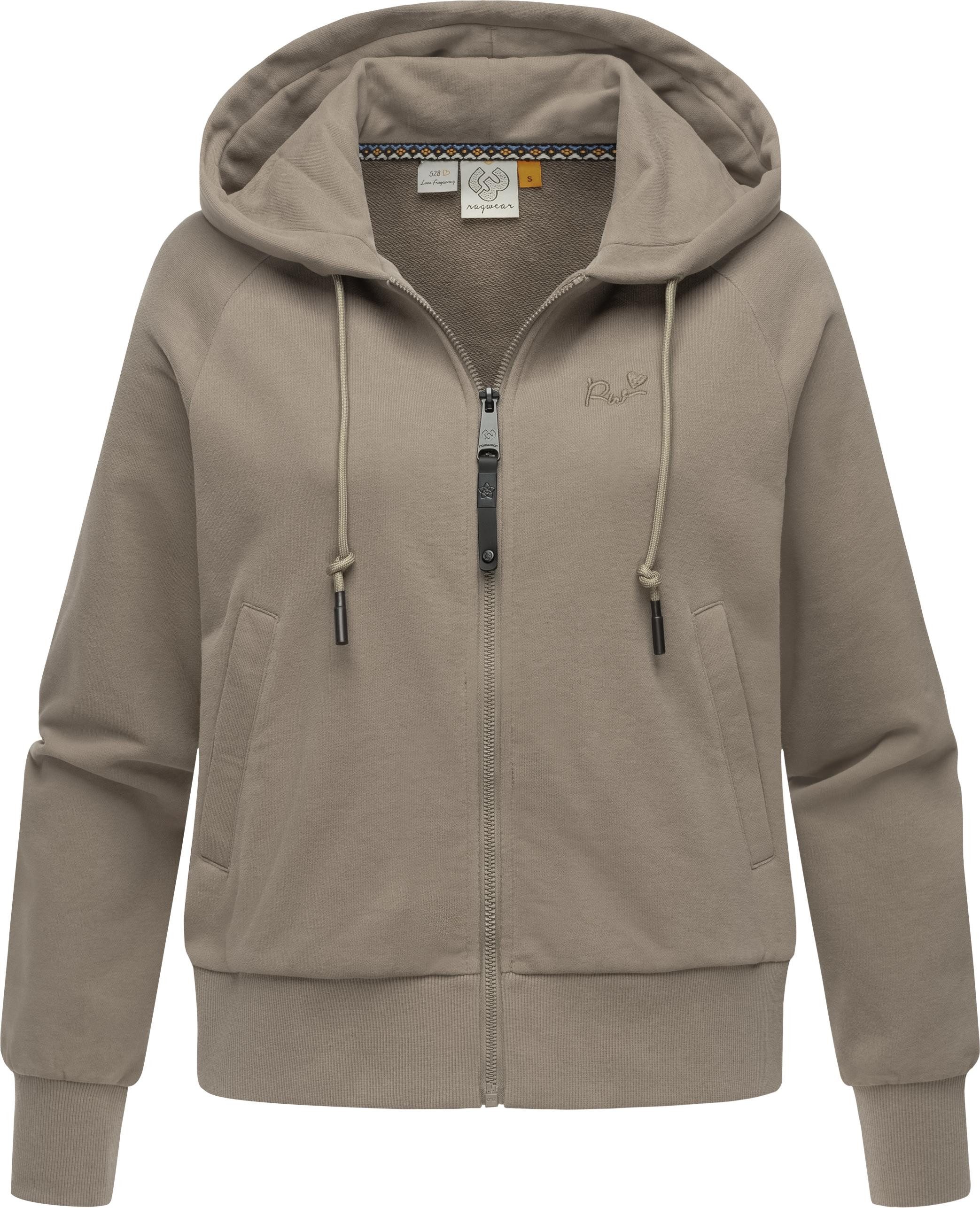 Ragwear Kapuzensweatjacke Taila modische Damen Sweatjacke mit Kapuze