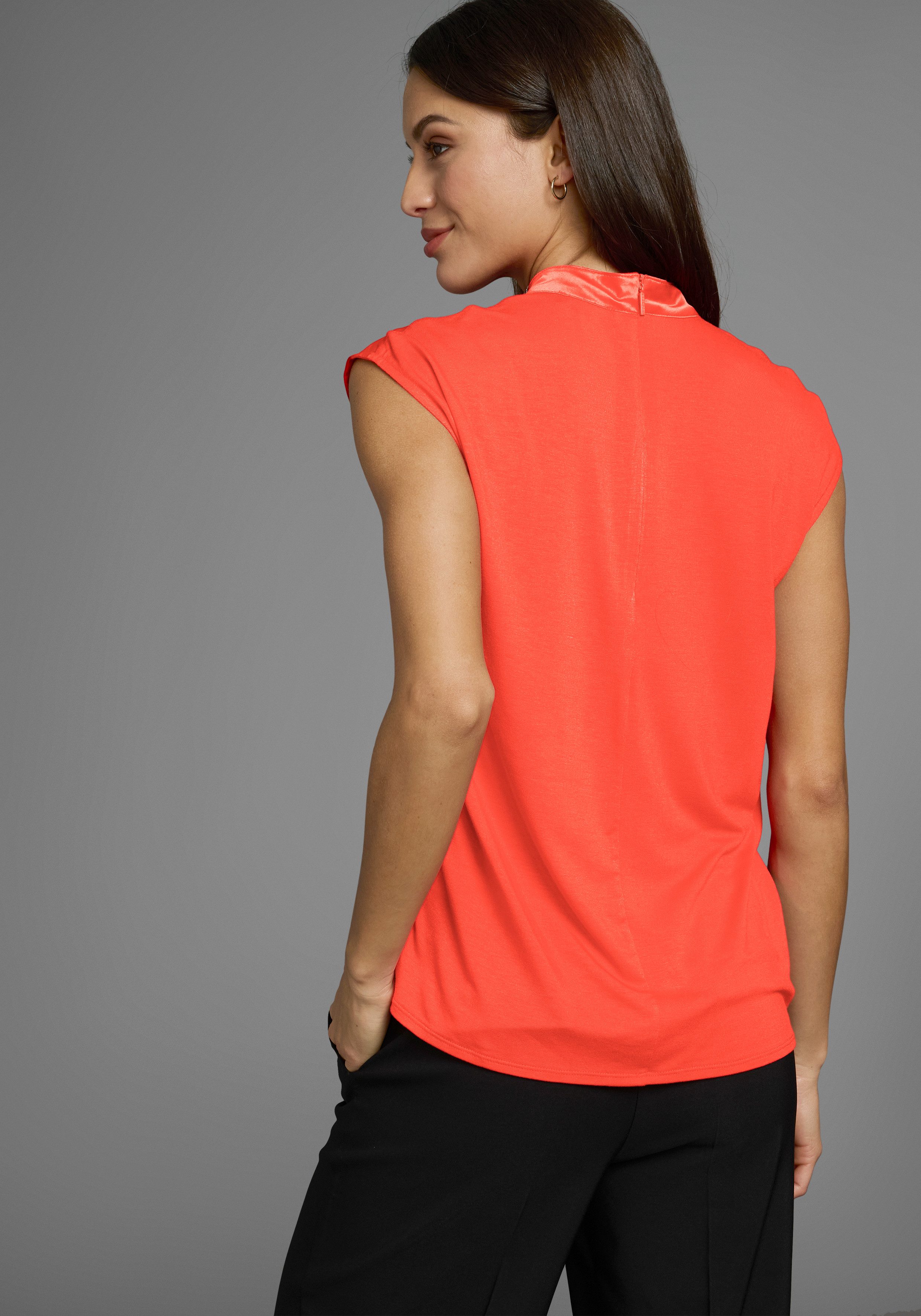 HECHTER PARIS Blusentop mit Stehkragen und Cutout günstig online kaufen