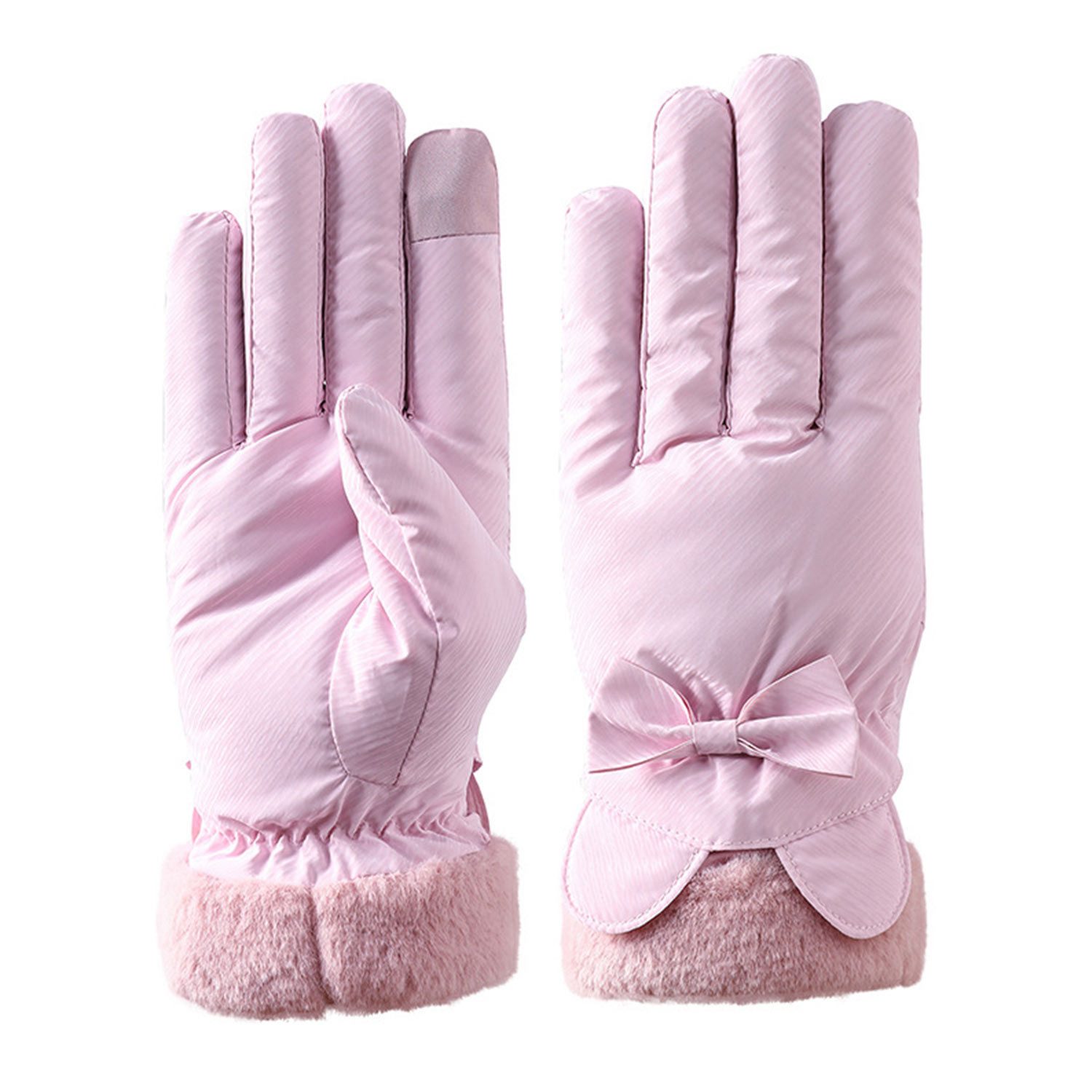 Refttenw Fahrradhandschuhe Damen Winter Warm Plüsch günstig online kaufen