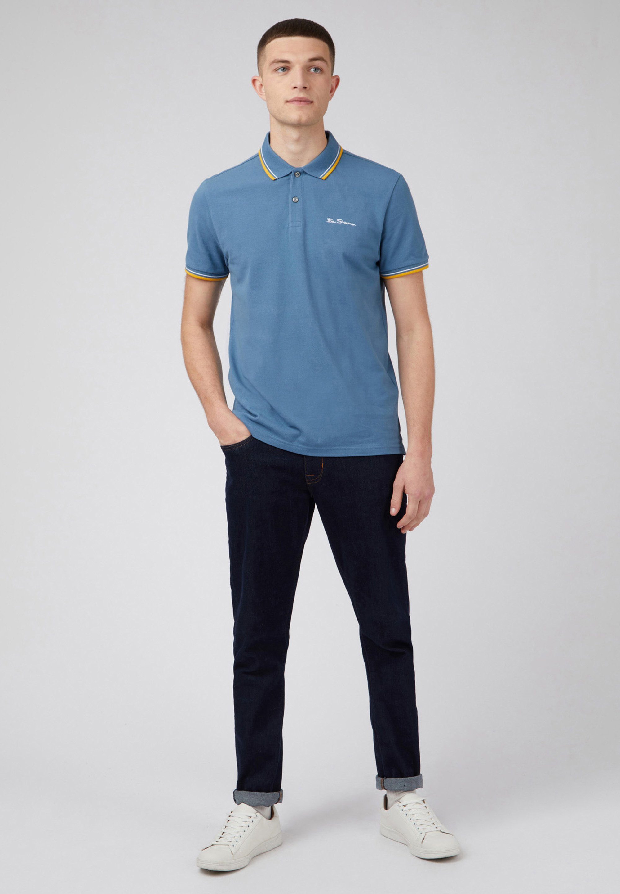 Signature Ben Sherman shadow blue Poloshirt Poloshirt Polo