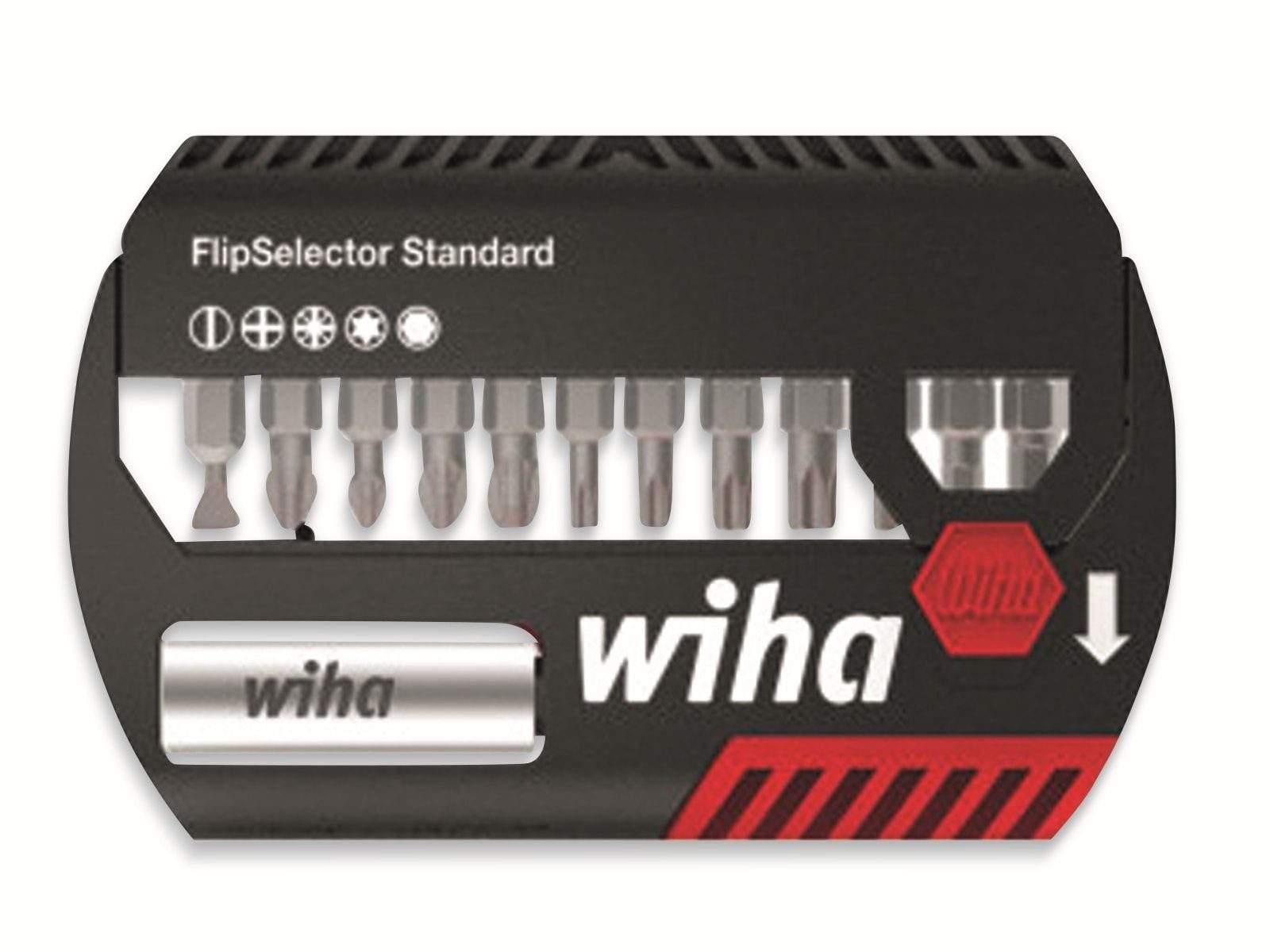 Wiha Bohrer- und Bitset WIHA Bit-Set FlipSelector Standard mit Gürtelclip