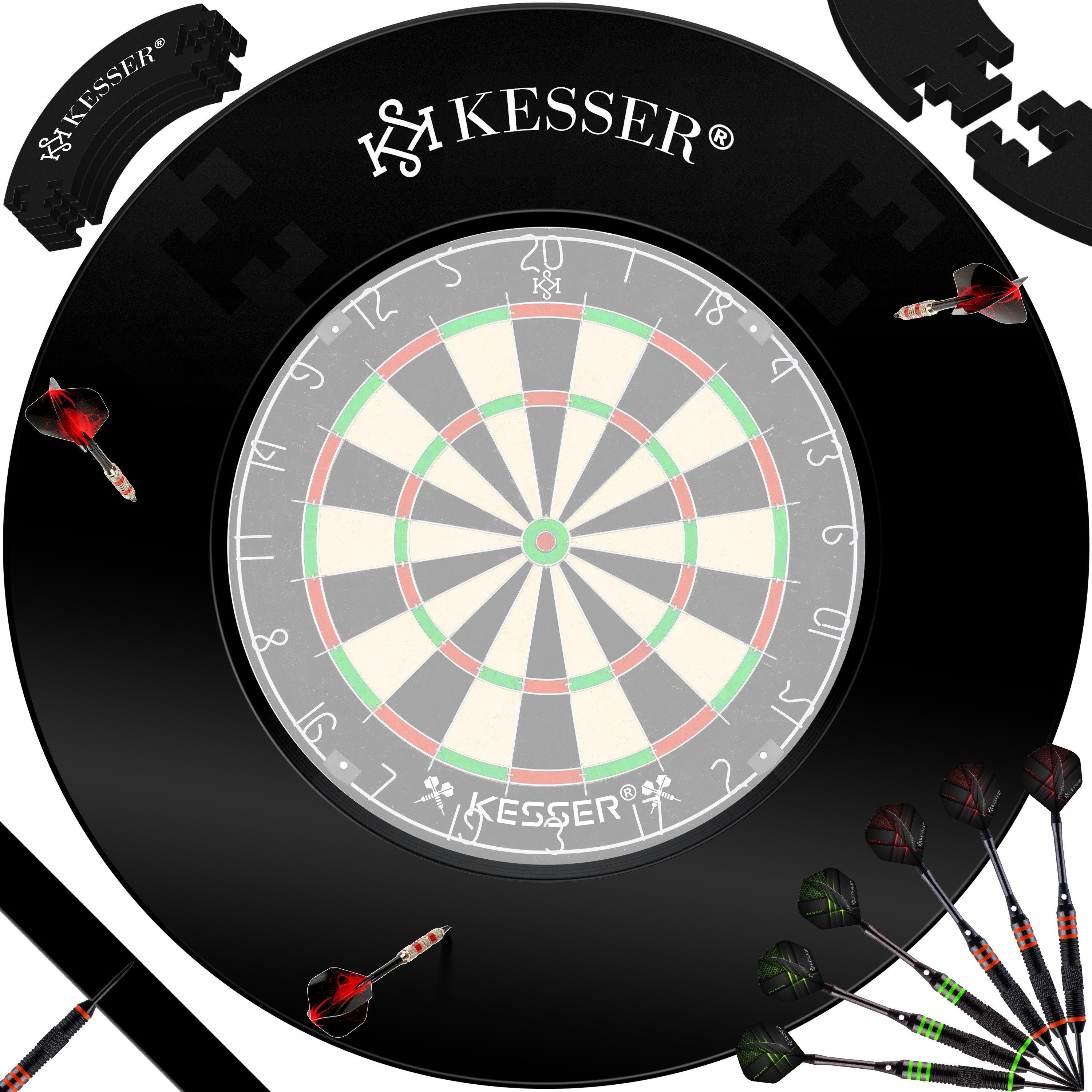 KESSER Dartscheibe, Dartscheibe Catchring Schutzring Ø45cm Auffangring stabiler Wandschutz