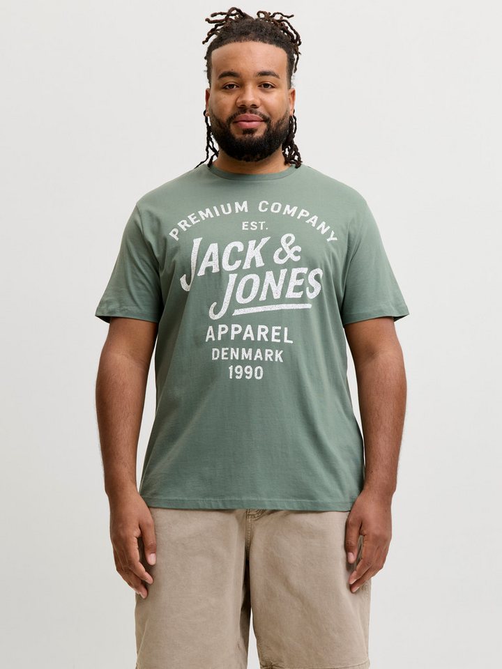 Jack & Jones PlusSize T-Shirt JPRBLUZANE SS TEE FST PLS mit Logo Schriftzug