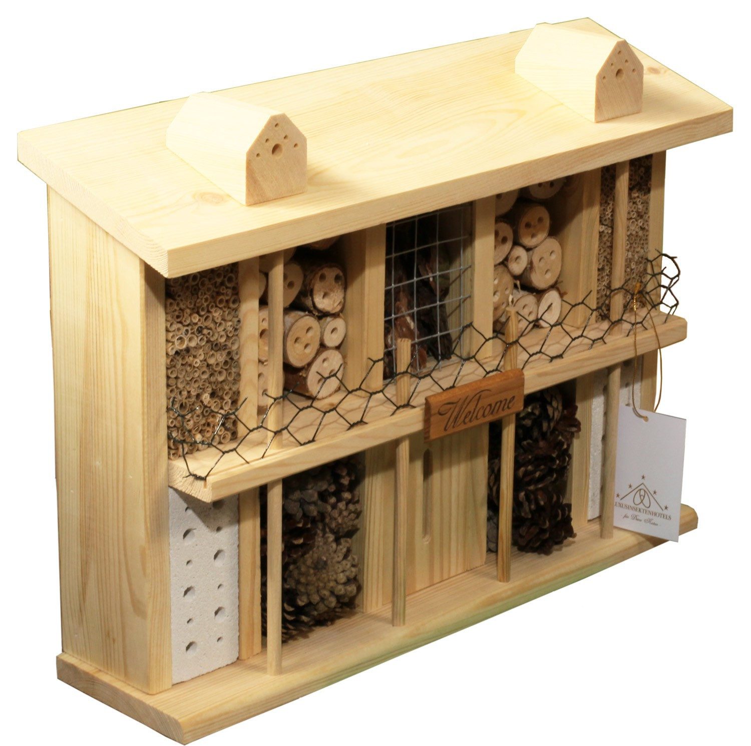 LUXUS-INSEKTENHOTEL Insektenhotel Insektenhotel Bausatz "Landsitz Superi."