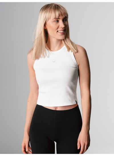 Trigema Crop-Top TRIGEMA Cropped Top aus elastischem Doppelripp (1-tlg)